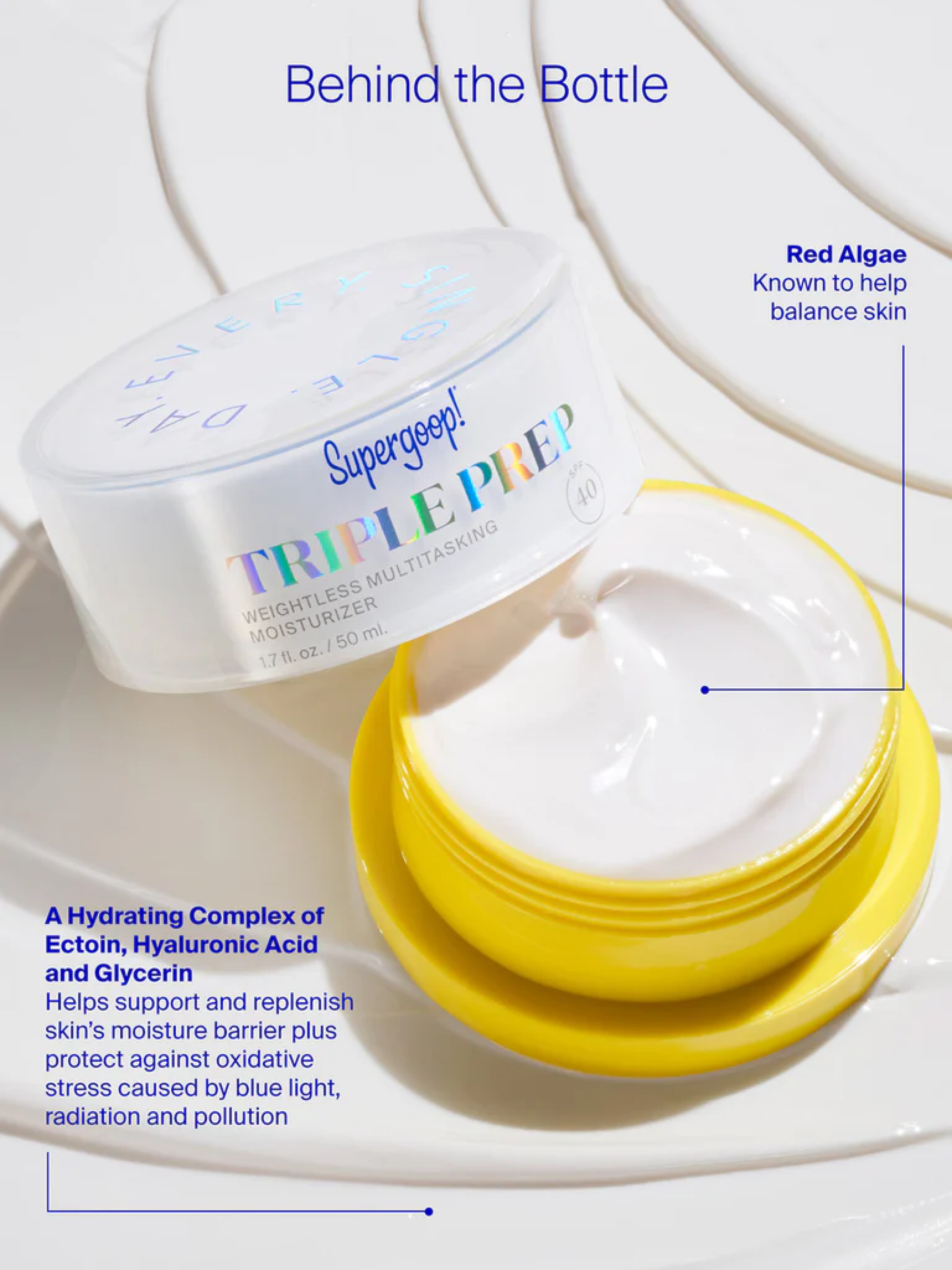 Supergoop! Triple Prep Weightless Multitasking Moisturizer Spf 40