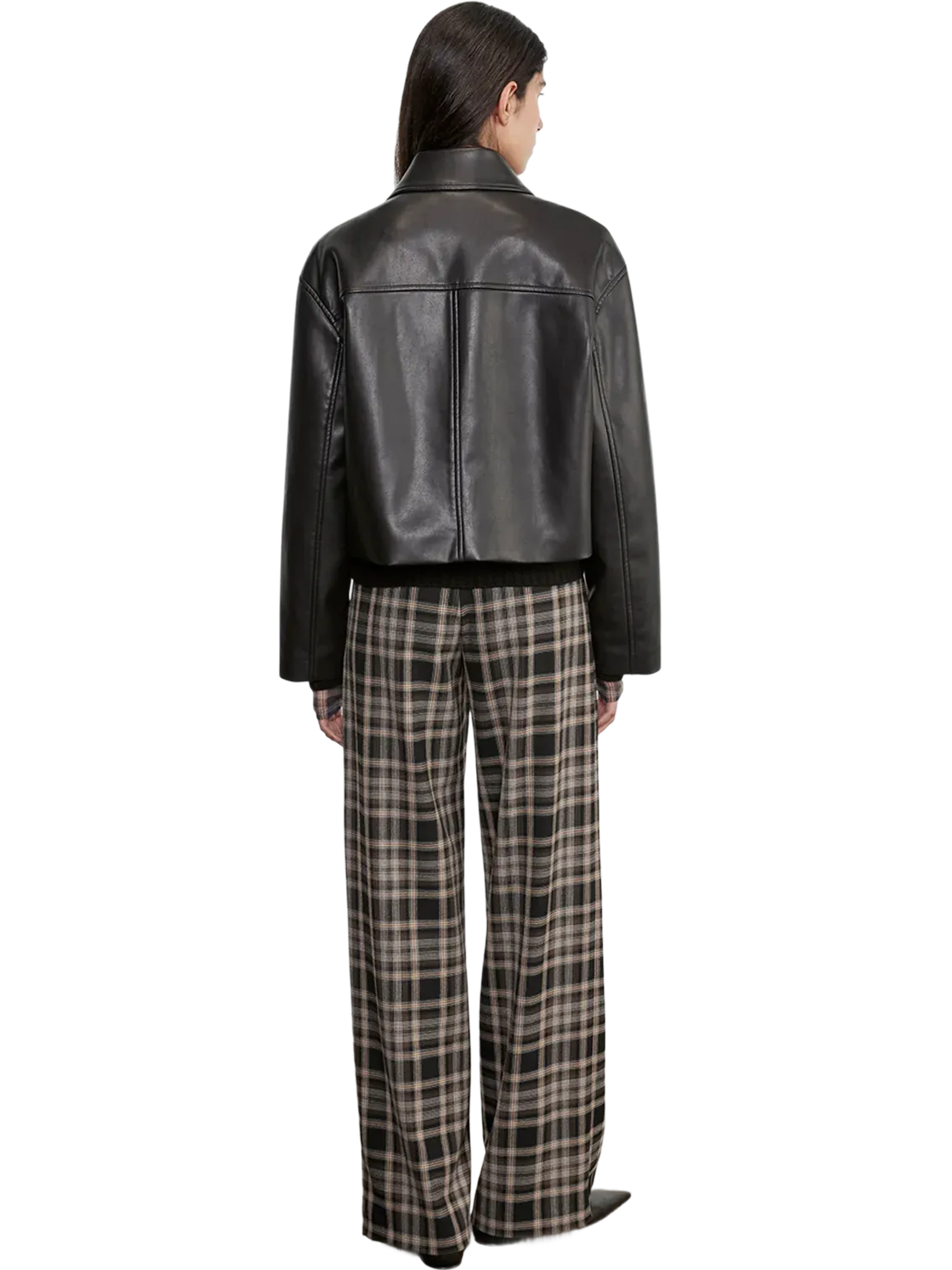 Enza Costa Leather Minimal Jacket