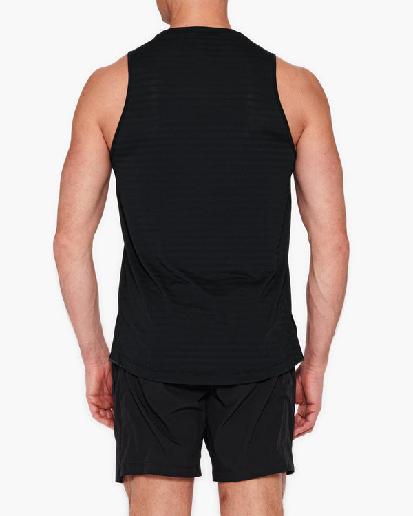 Black Printed Omtex Men Muscle Tanks at Rs 400/piece
