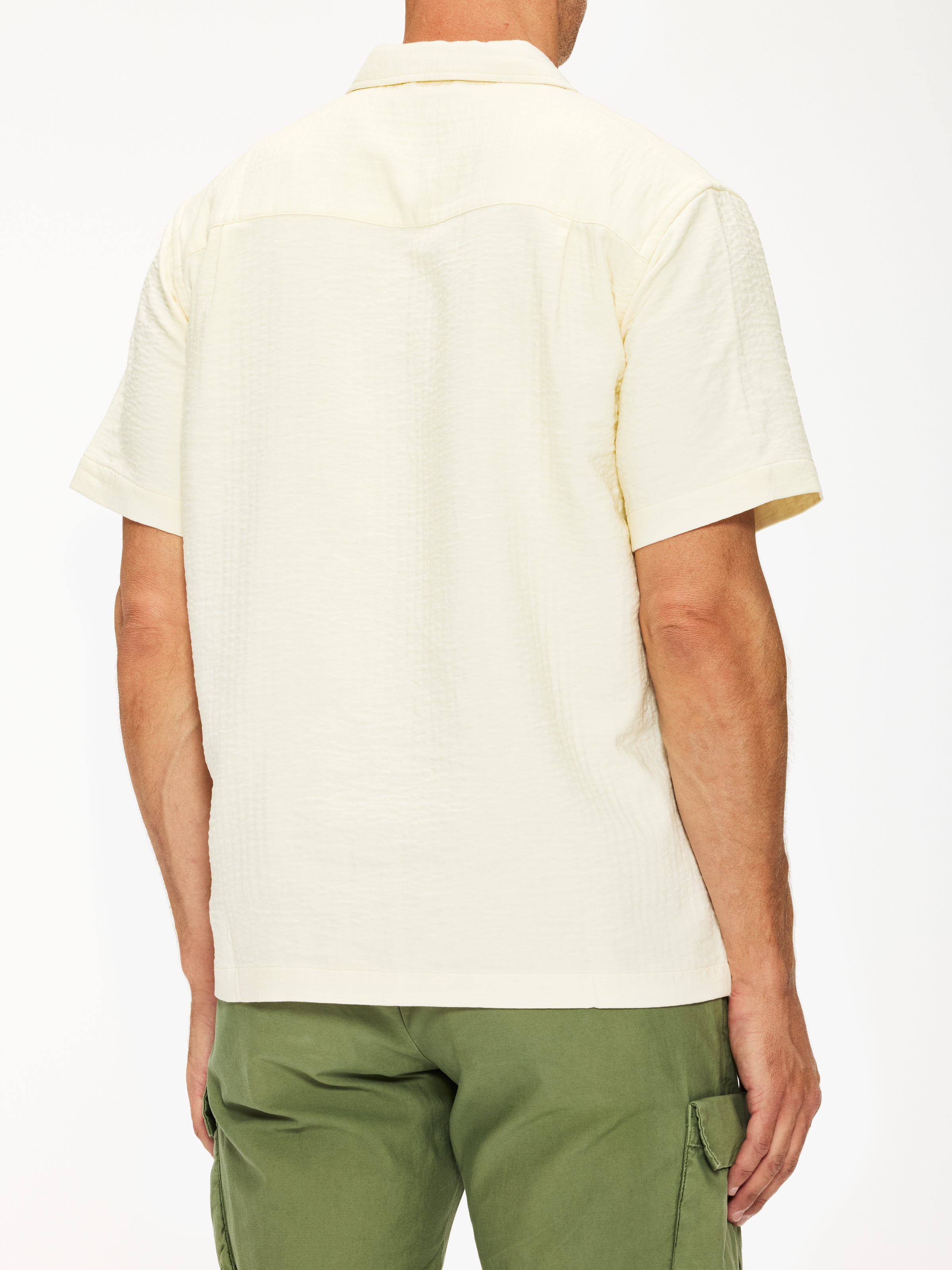 Saturdays Bruce Double Layer Crinkle Short Sleeve Shirt – The Shop