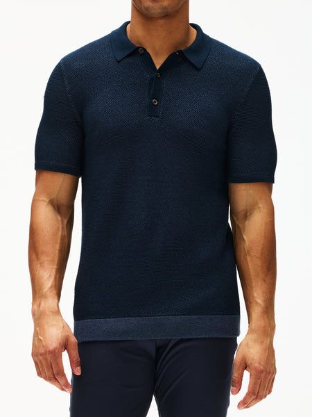 Resurrection GM KNIT POLOSHIRT ネイビー 114_102741_404_TRUE_NAVY_002_g