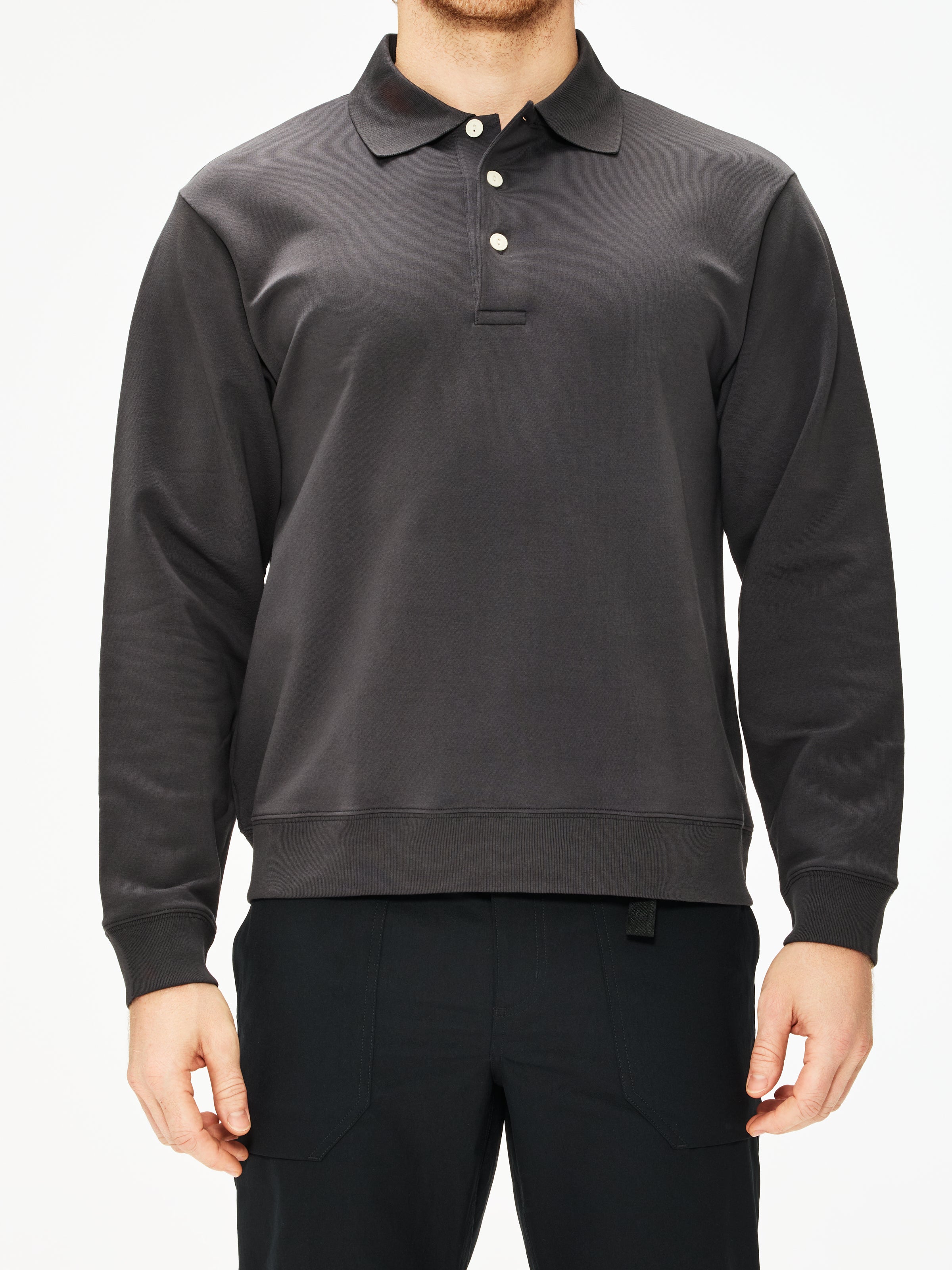 Handvaerk Relaxed Polo Sweatshirt
