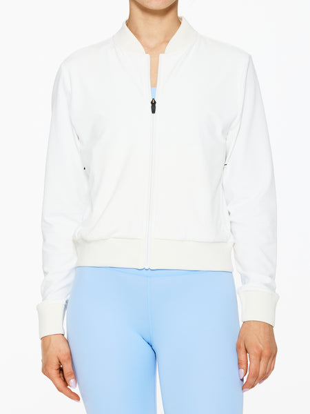 muguet side slit spring jacket white muguet ミュゲ side slit 