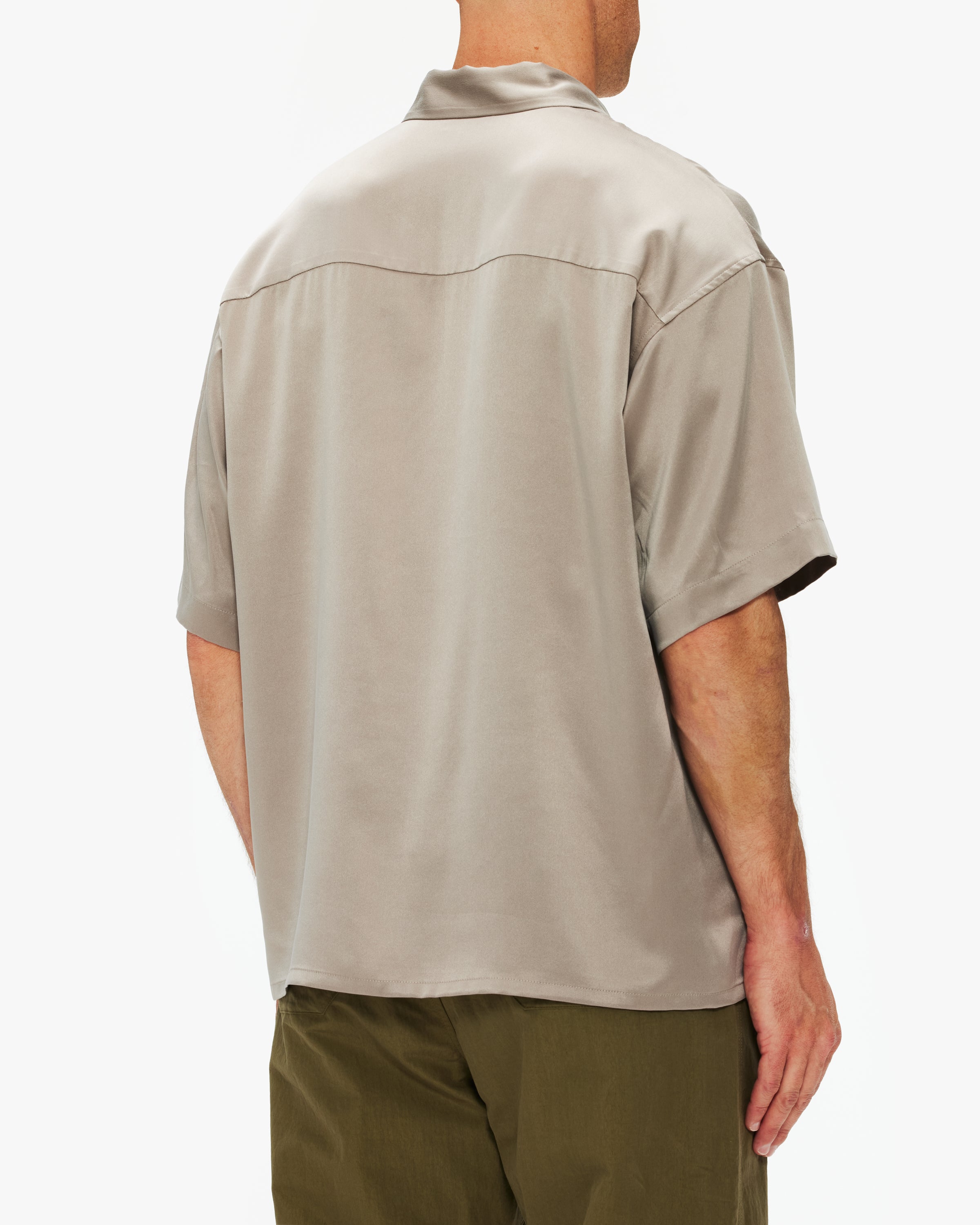 John Elliott Brushed Silk Button Up