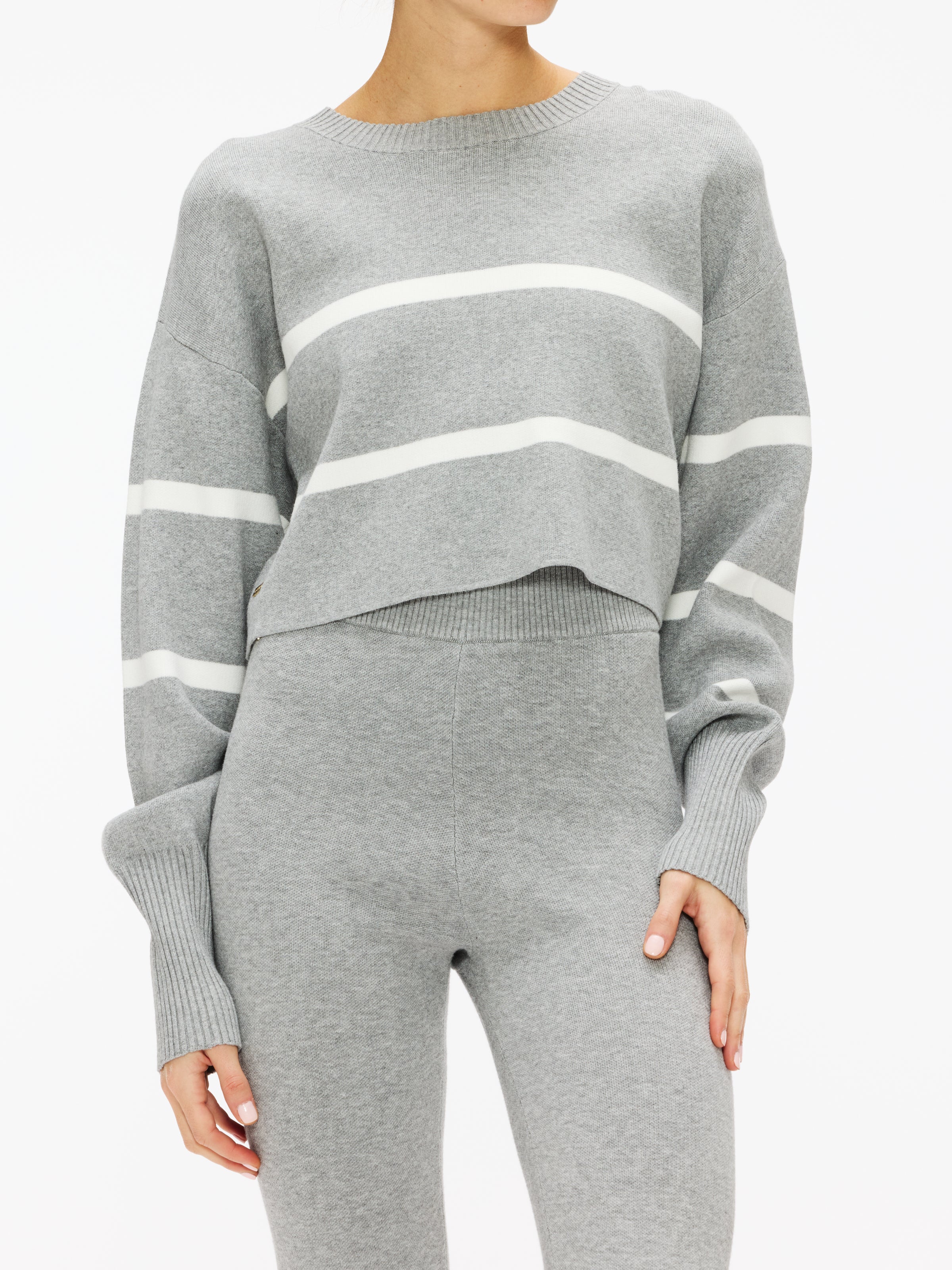 Lune Olly Cropped Striped Sweater