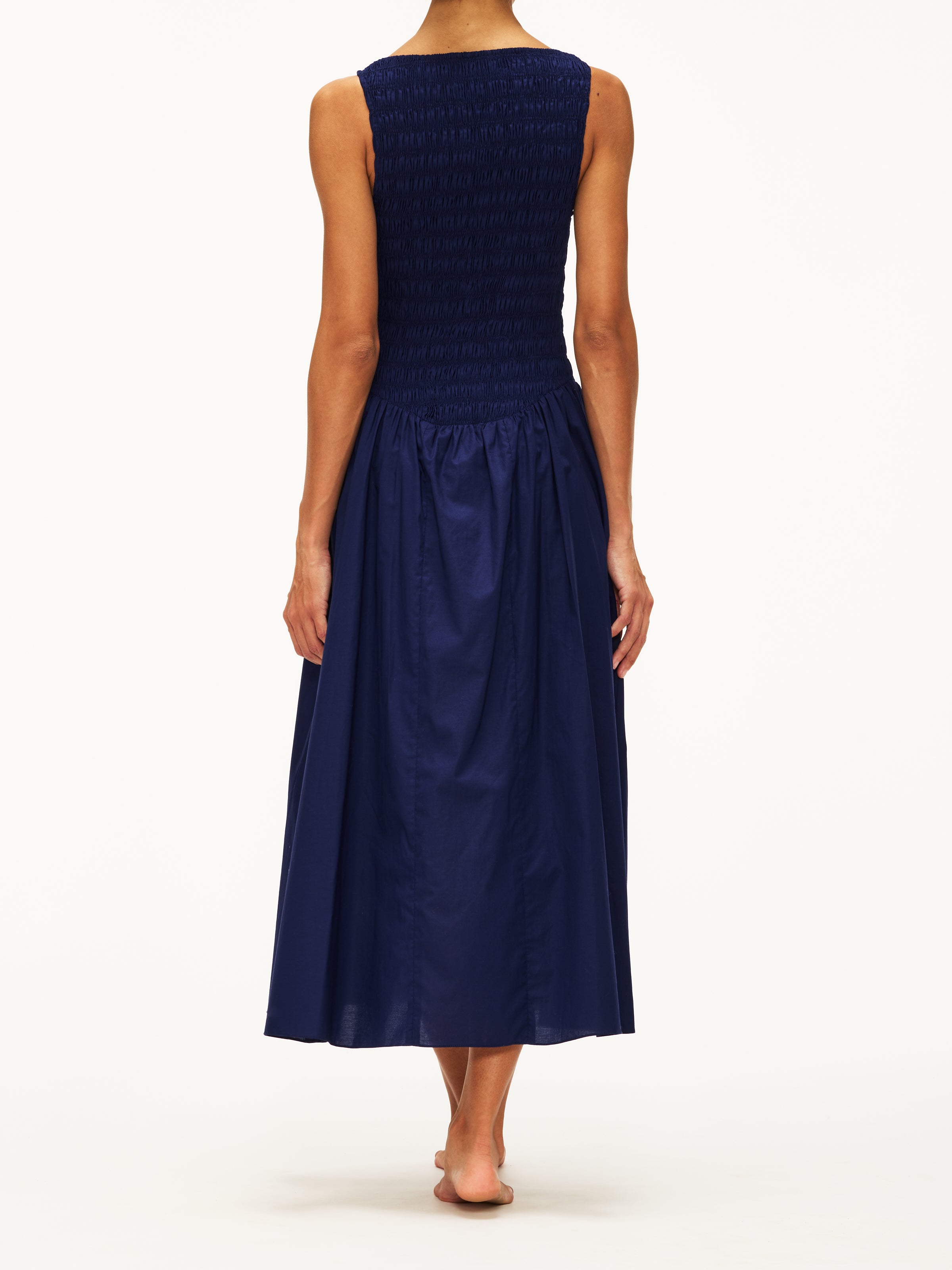 faithfull the brand blue midi dress Faithfull The Brand Margot Midi Dress