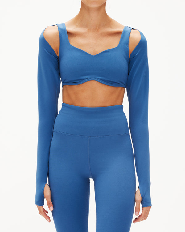 Year of Ours Ribbed Mock Neck Sports Bra & Veronica Leggings