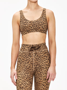 The Upside Panthera Daisy Scoop Neck Bra