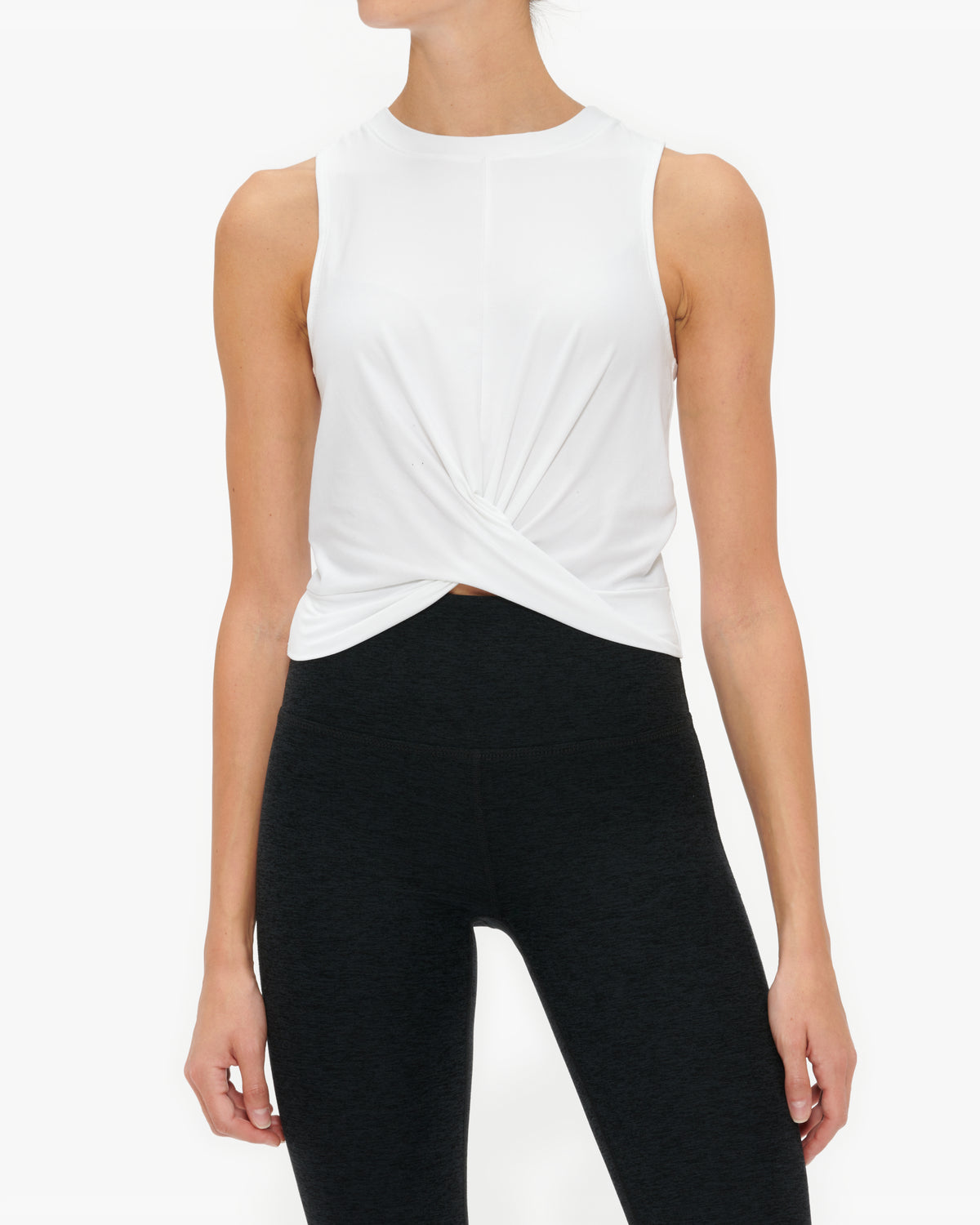 Beyond Yoga Featherweight Intersect Cropped Tank