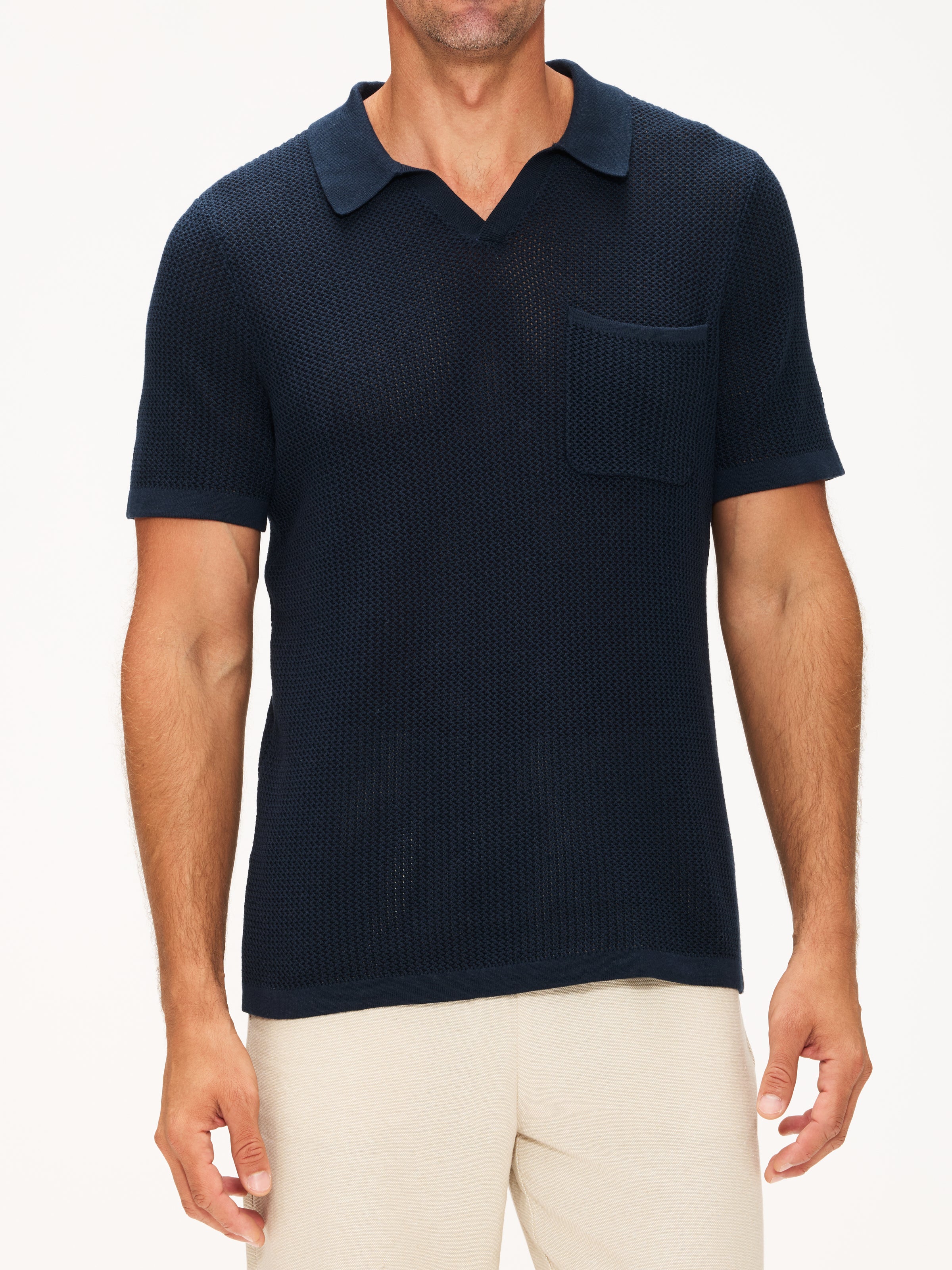 Rhone Coastal Johnny Collar Polo