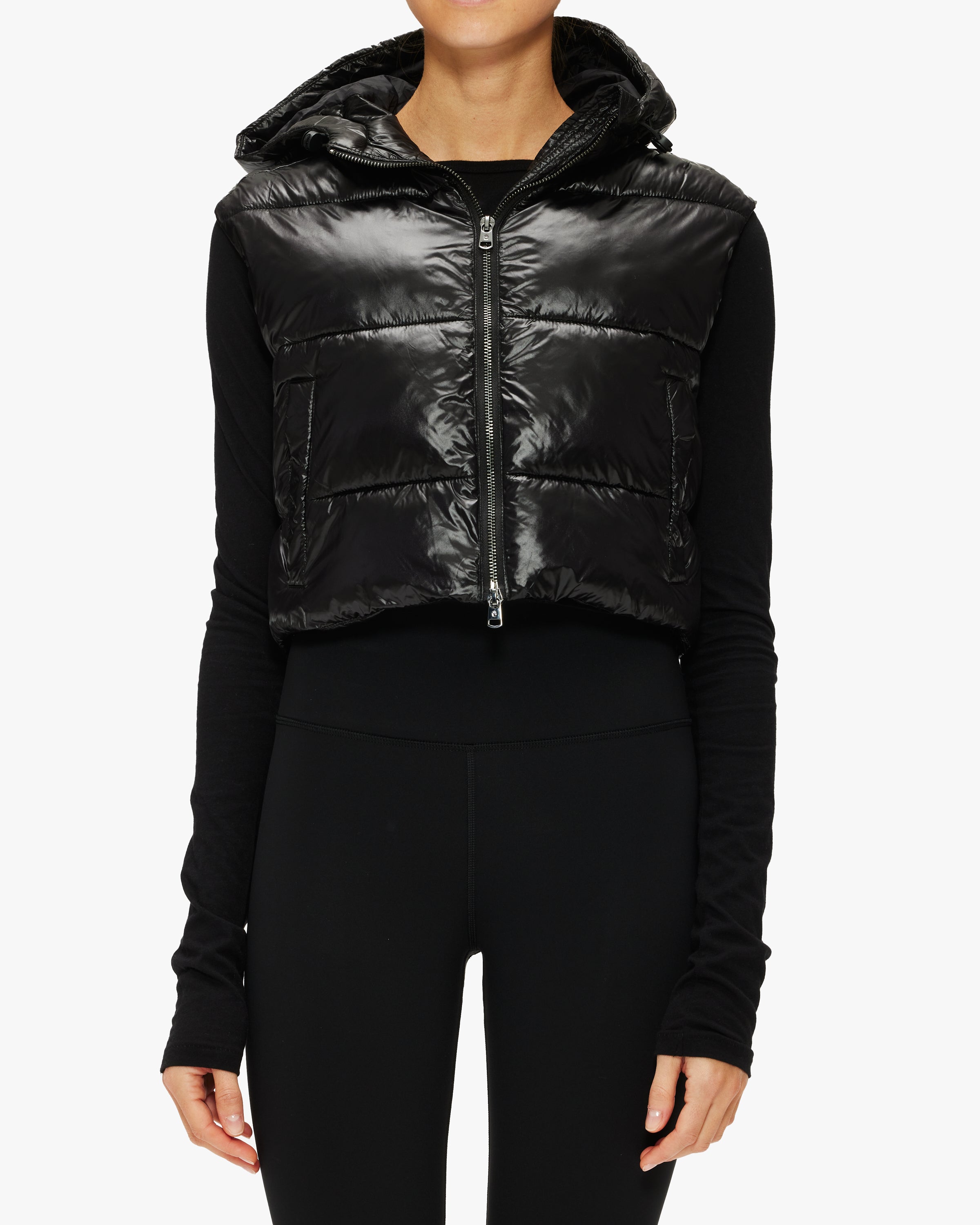 Spiritual Gangster Stella Cropped Puffer Vest