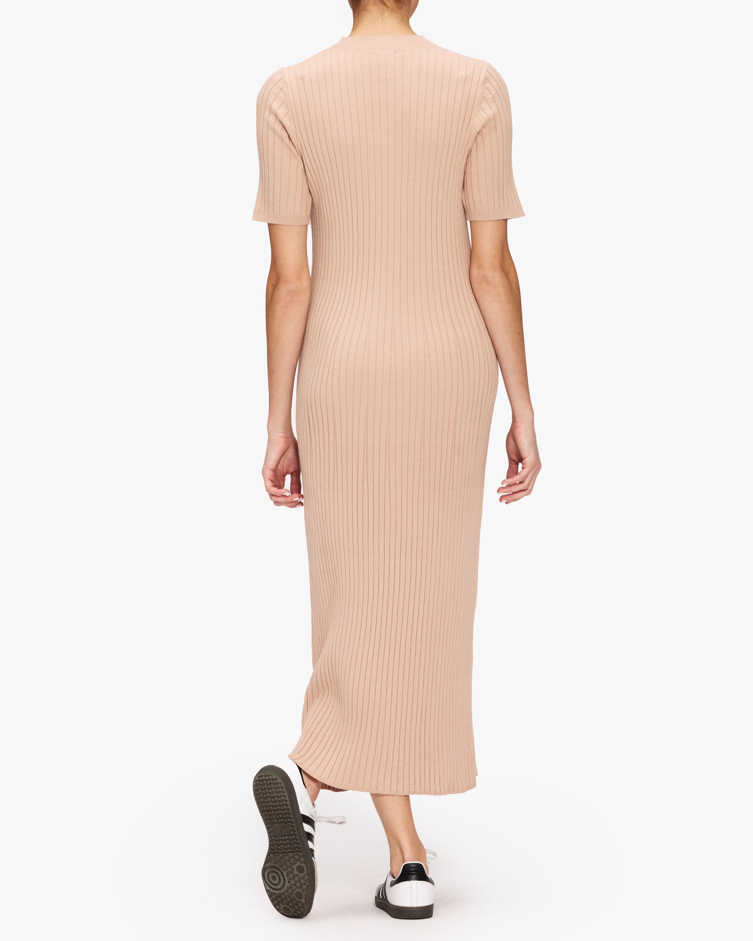 Varley Maeve Rib Knit Midi Dress