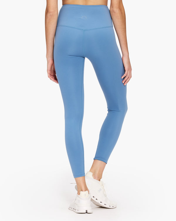Insulated regular high-waisted leggings Mosaic Aurora Blue - Nessi  Sportswear