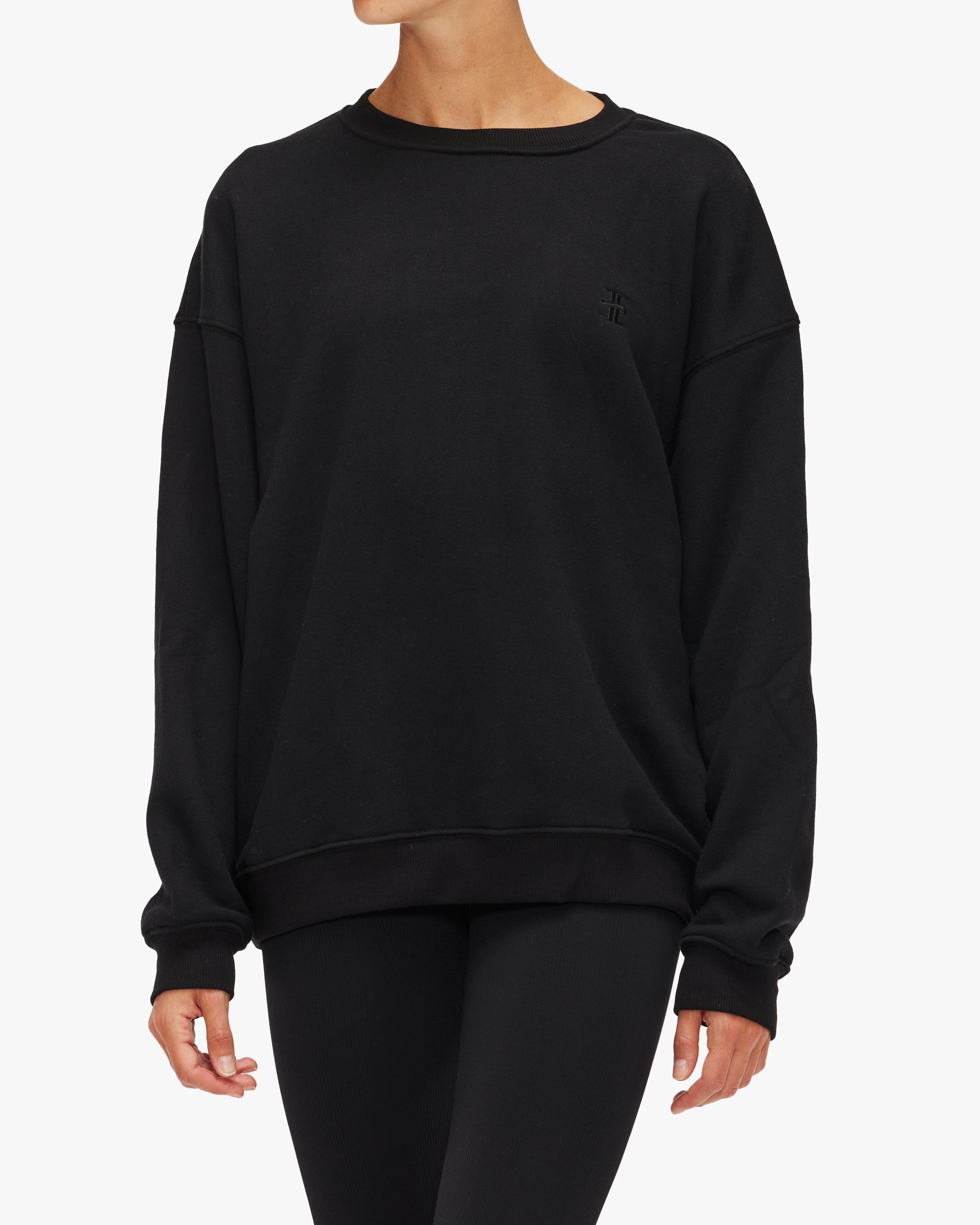 Eterne Oversized Crewneck Sweat Shirt
