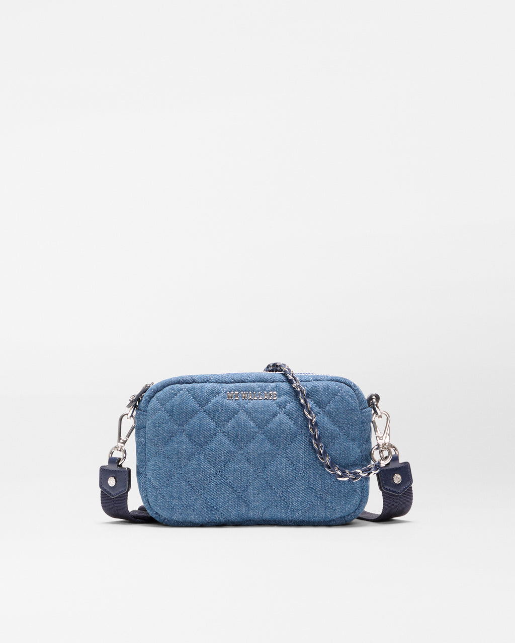 MZ Wallace Mini Crosby Quilted Denim Crossbody Bag – The Shop at