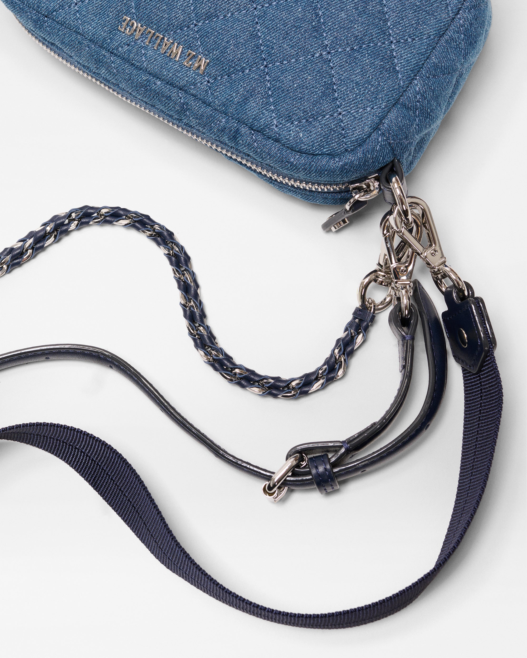 MZ Wallace Mini Crosby Quilted Denim Crossbody Bag – The Shop at