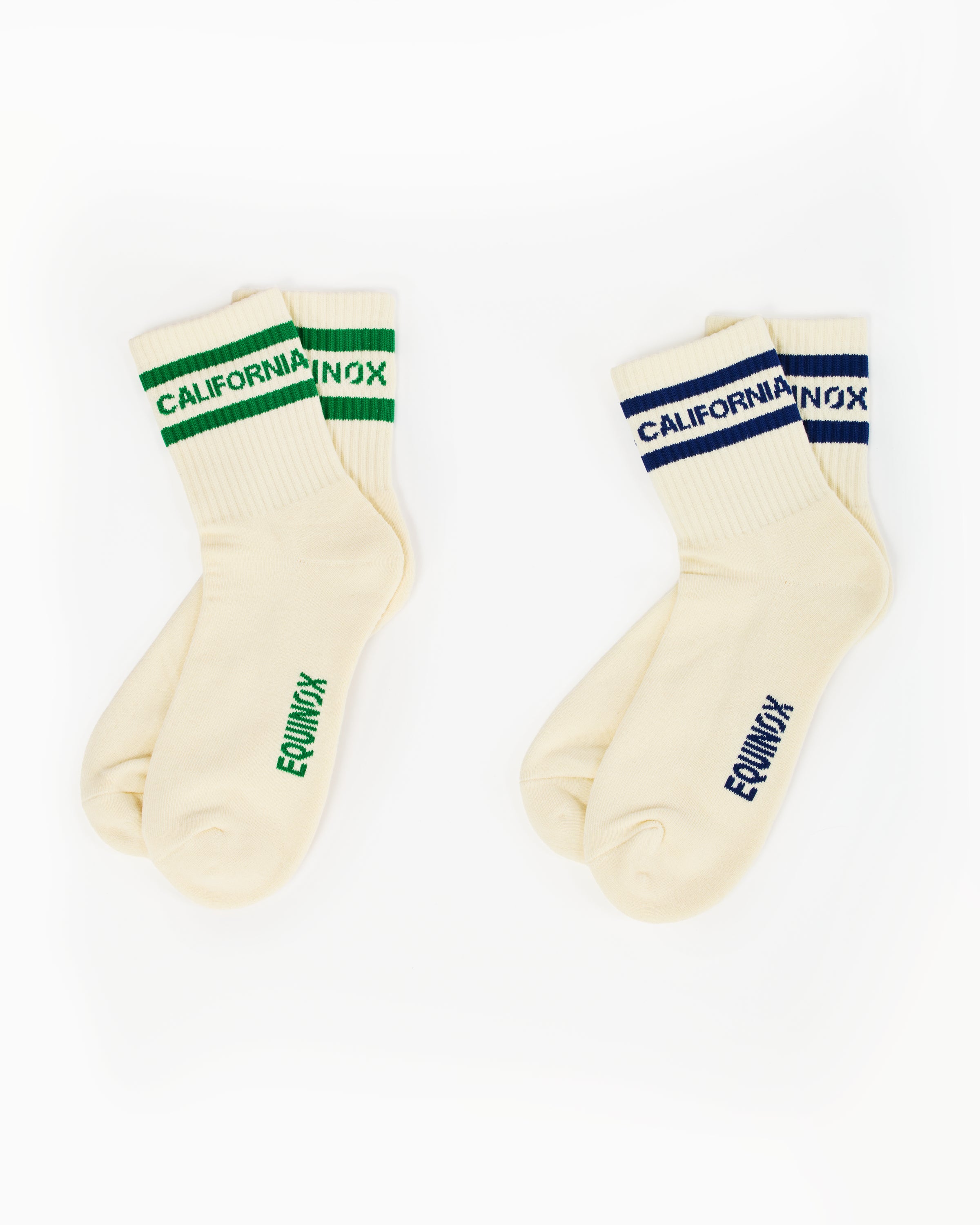 Equinox "California" Half Crew Socks 2-Pack