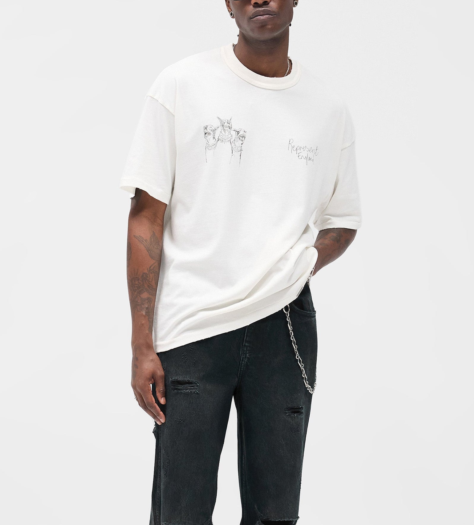 Represent Hand Drawn Thoroughbred Dogs TShirt