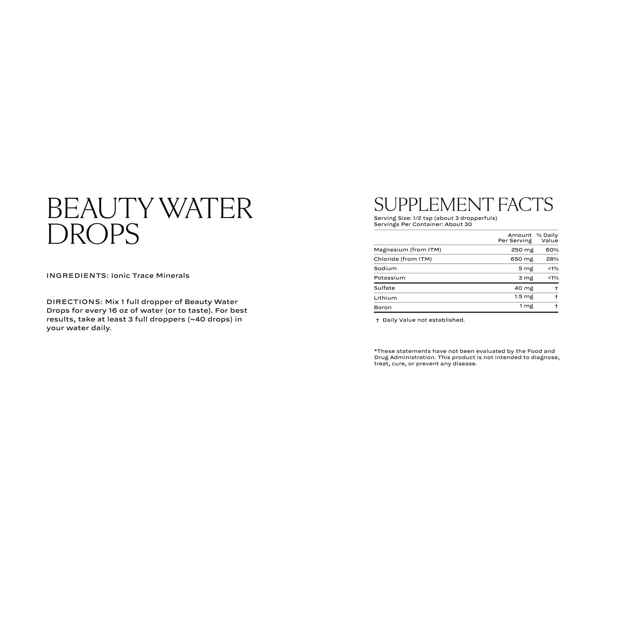 Beauty Water® Drops