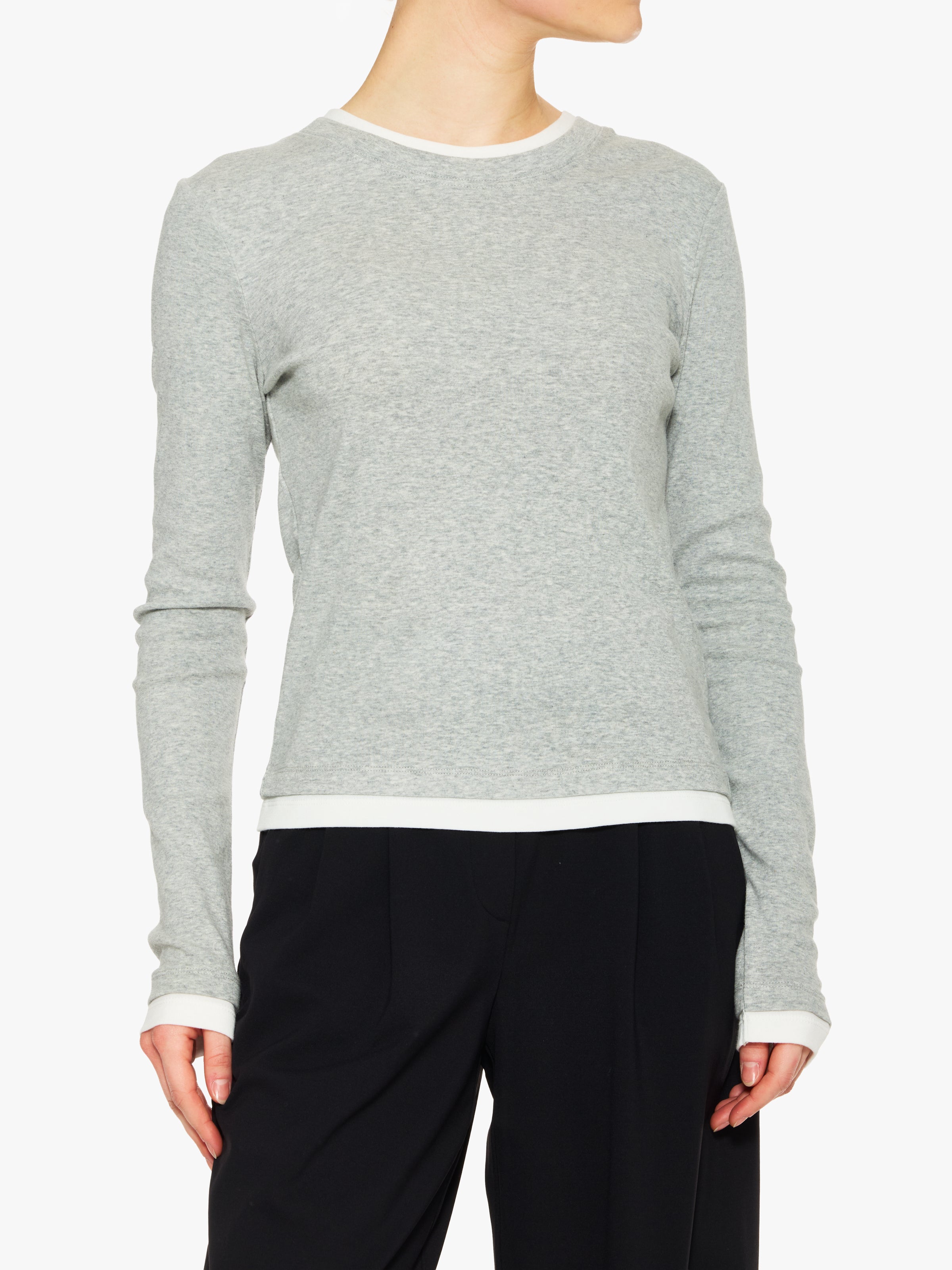 St. Agni Organic Cotton Layered Long Sleeve Top – The Shop at Equinox