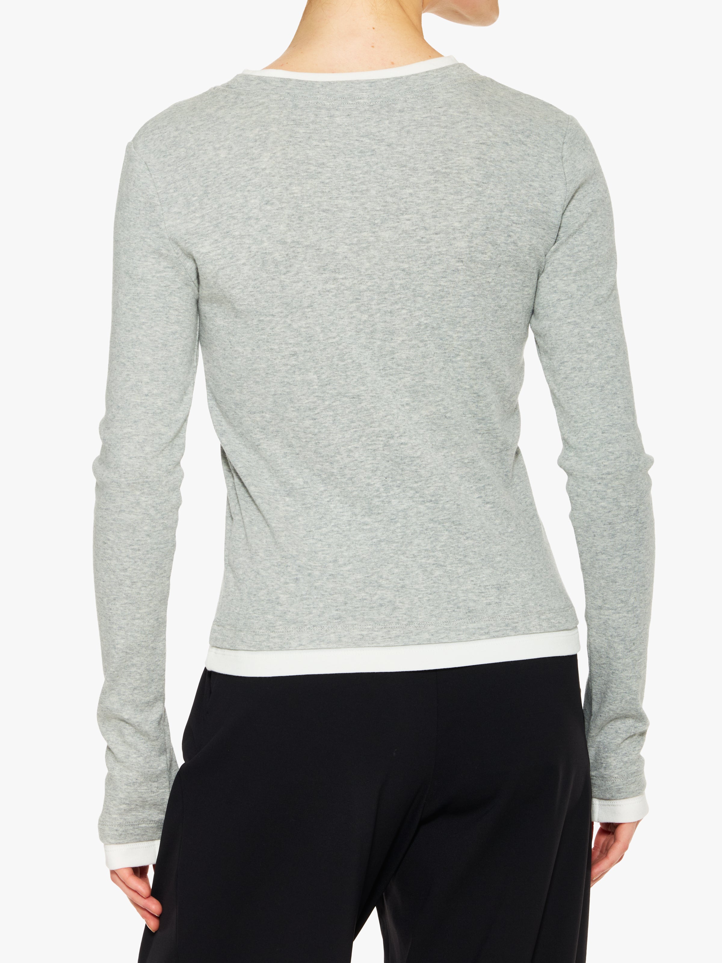 トップス ATANOTHINGNESS LAYERED LONG SLEEVE St. Agni Organic Cotton Layered Long Sleeve Top – The Shop at Equinox