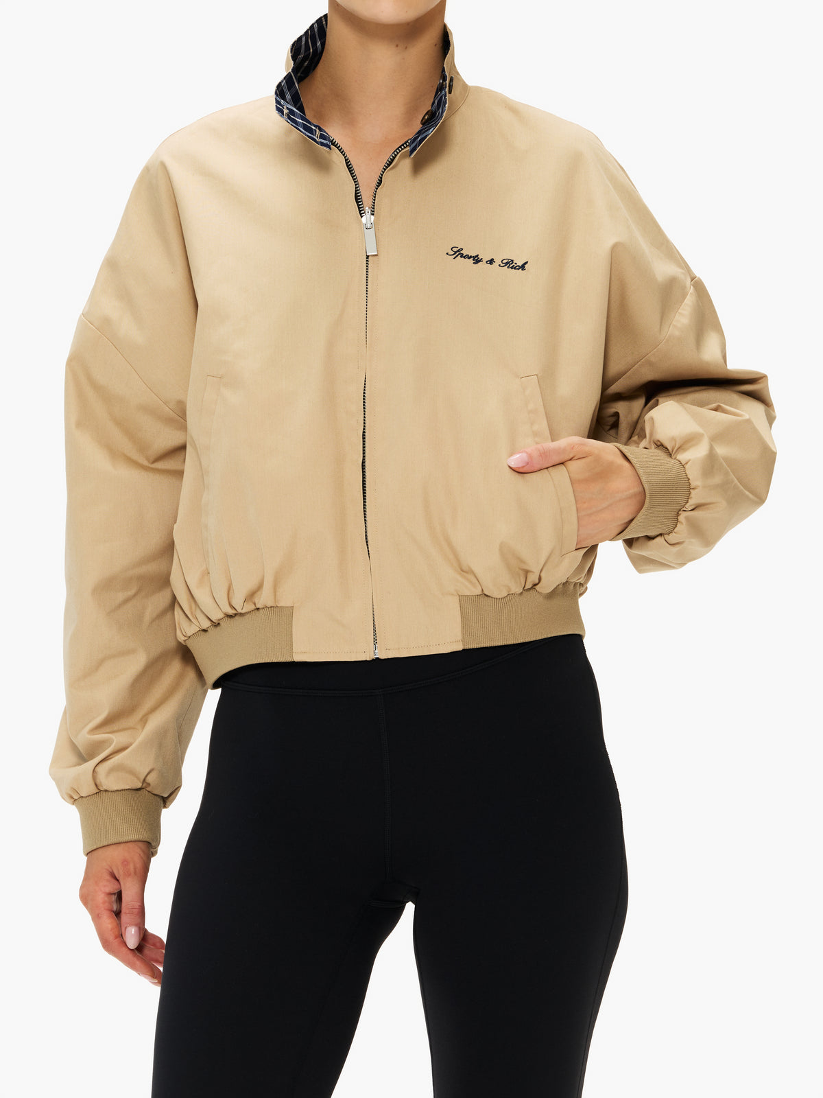Sporty & Rich Signature Logo Brighton Jacket