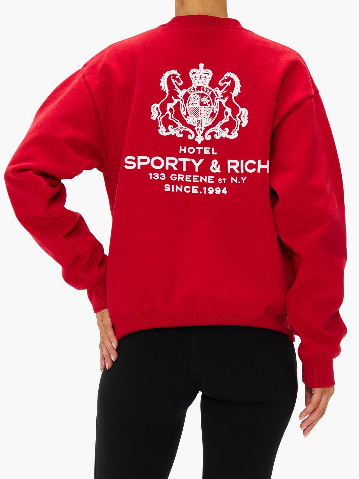 Sporty & Rich Unisex SR Hotel Crewneck