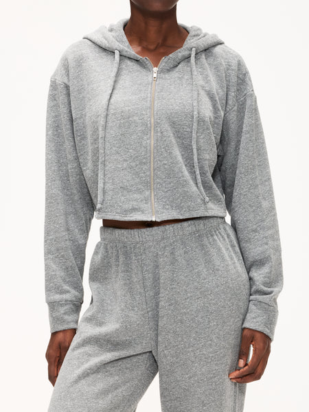 トップス nightwear sports club zip Oversized Hoodie Zippie Gray | Garage