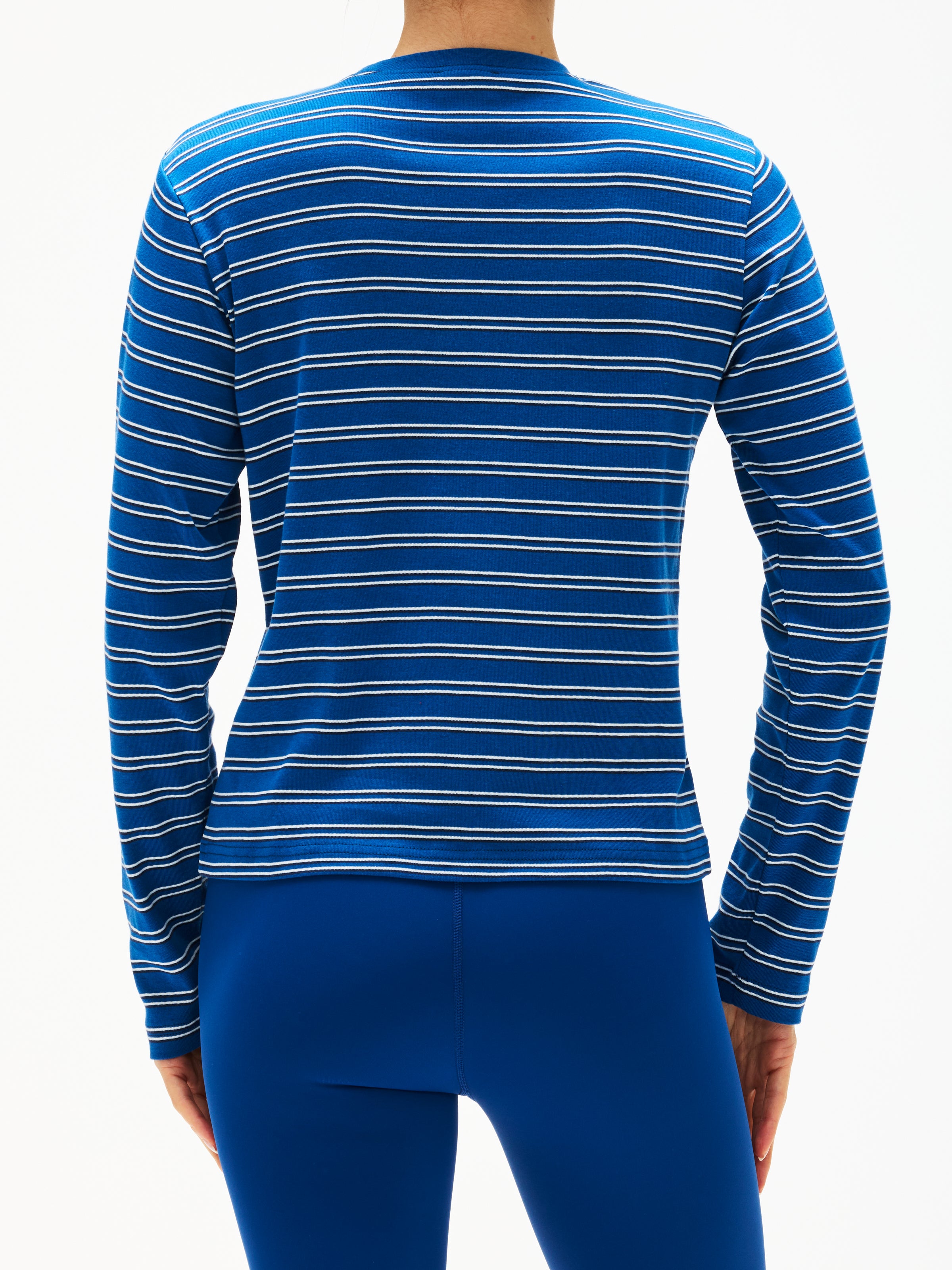Adanola Rib Stripe Long Sleeve T-Shirt