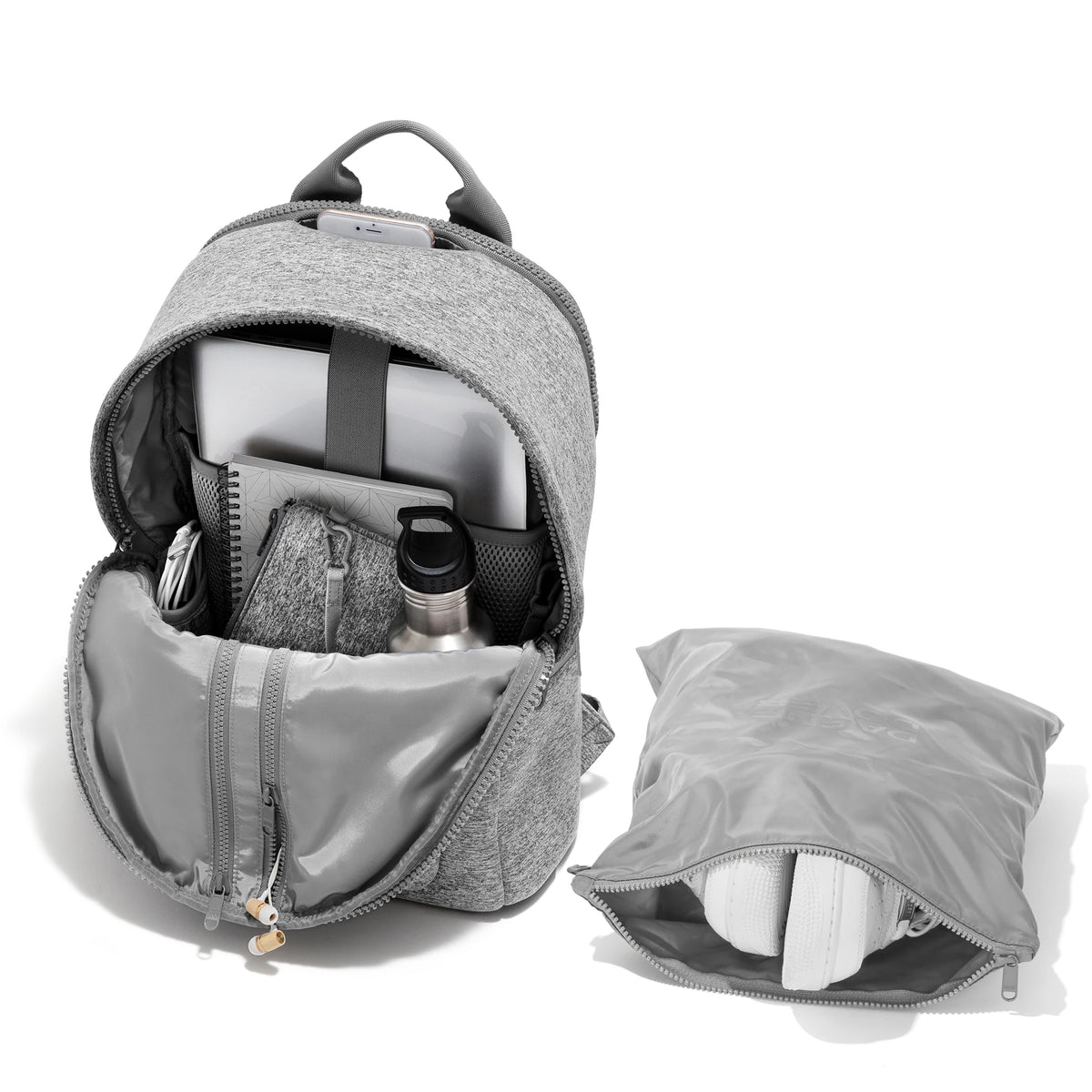 Dagne Dover Indi Diaper Backpack Large Heather Grey + Reviews