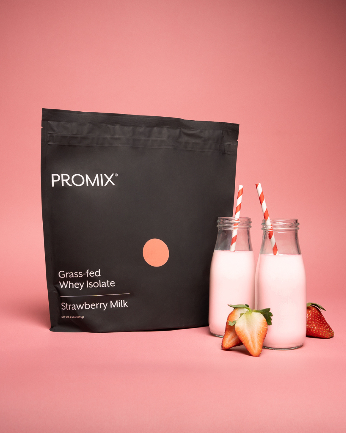 Promix Nutrition Strawberry Milk Whey Protein Isolate Powder