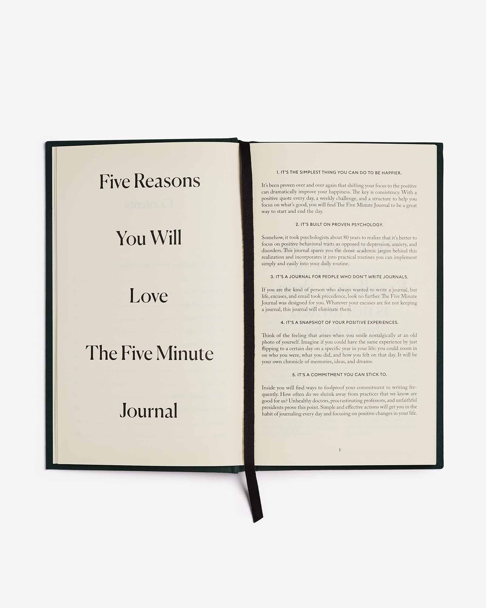 Intelligent Change The Five Minute Journal