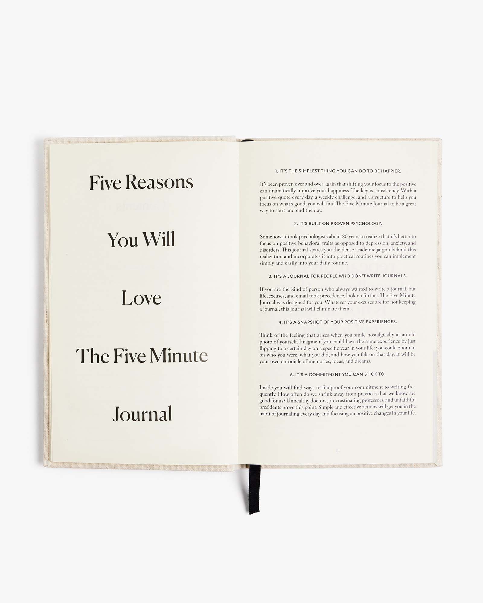 Intelligent Change The Five Minute Journal