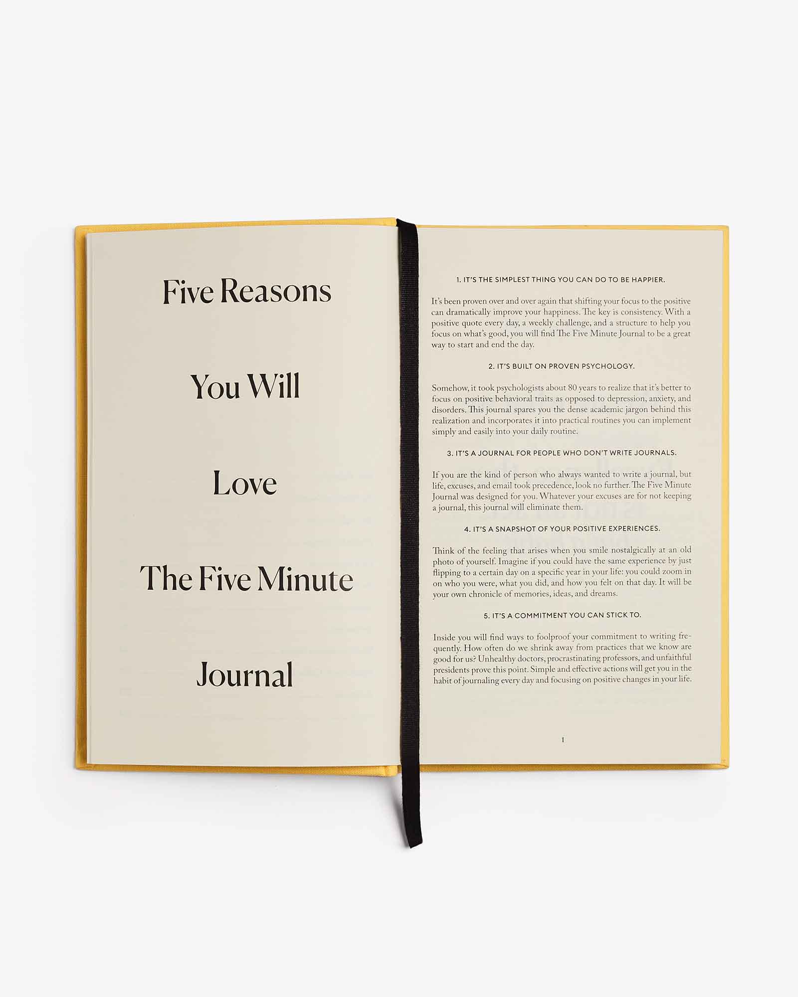 Intelligent Change The Five Minute Journal