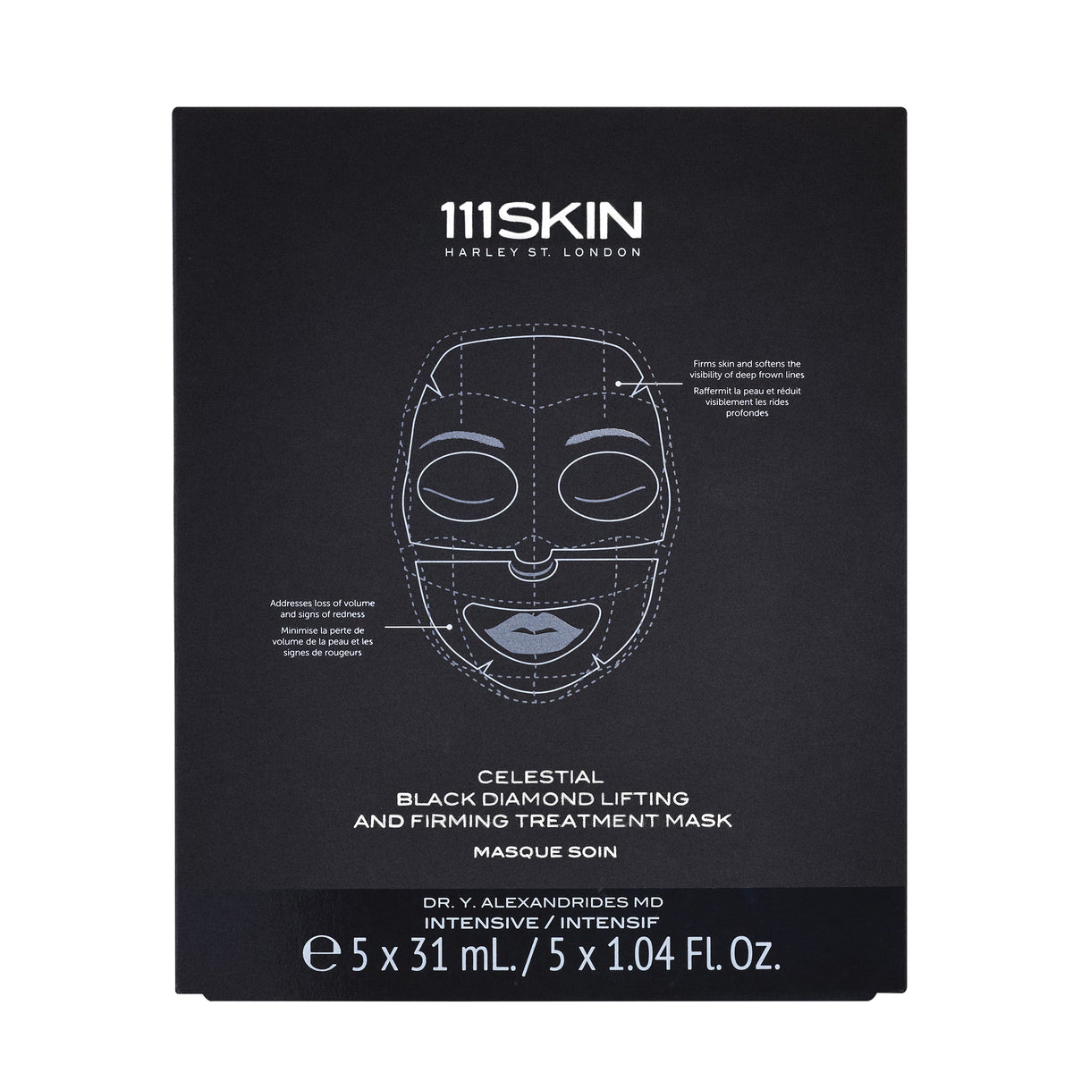 111Skin Celestial Black Diamond Lifting And Firming Face Mask Box