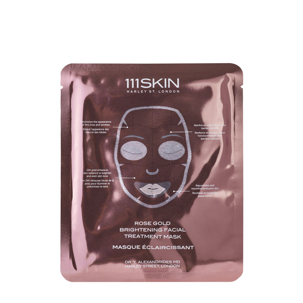 111Skin Rose Gold Brightening Facial Treatment Mask Box