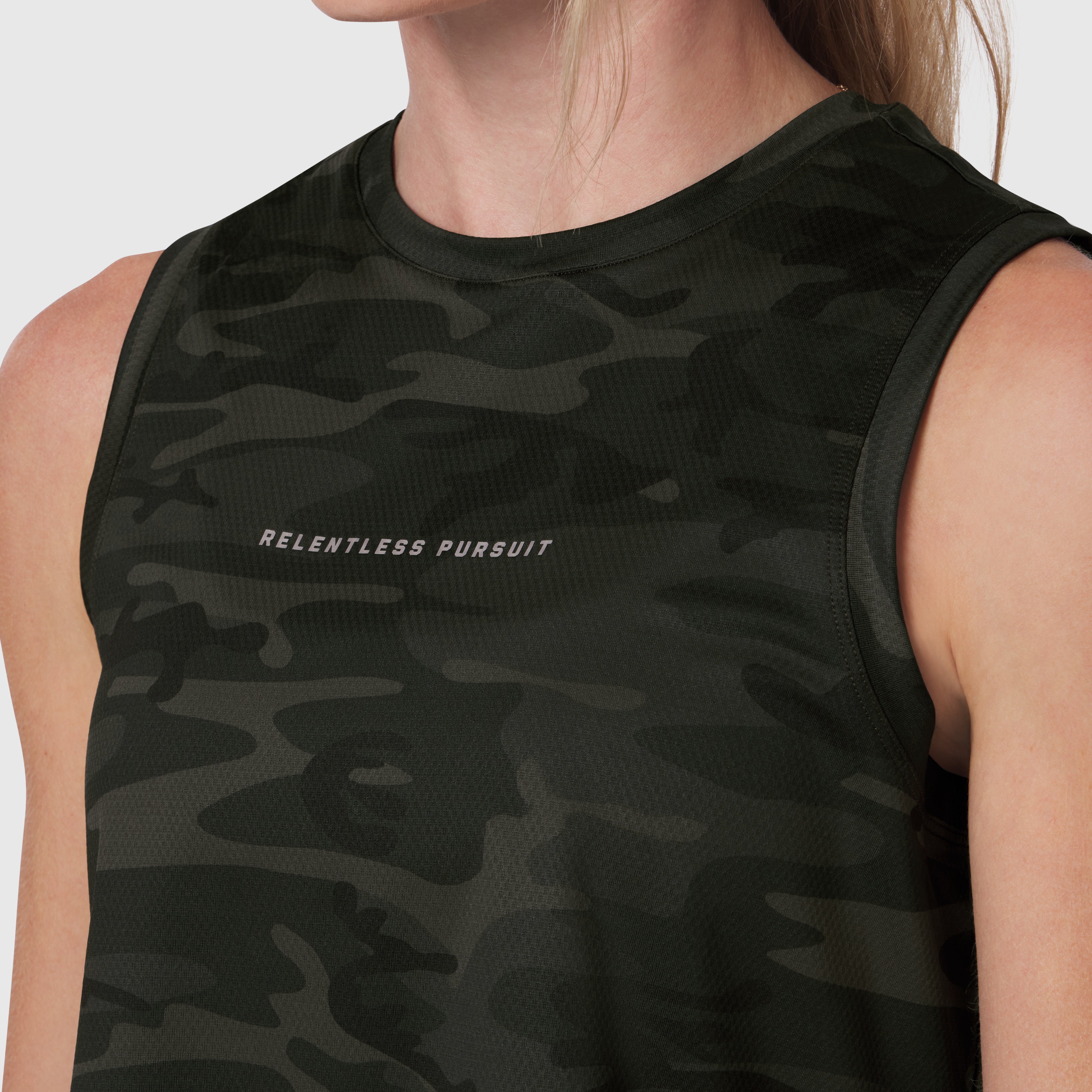 W020. AeroSilver® Tank Top - Dark Camo "RP"