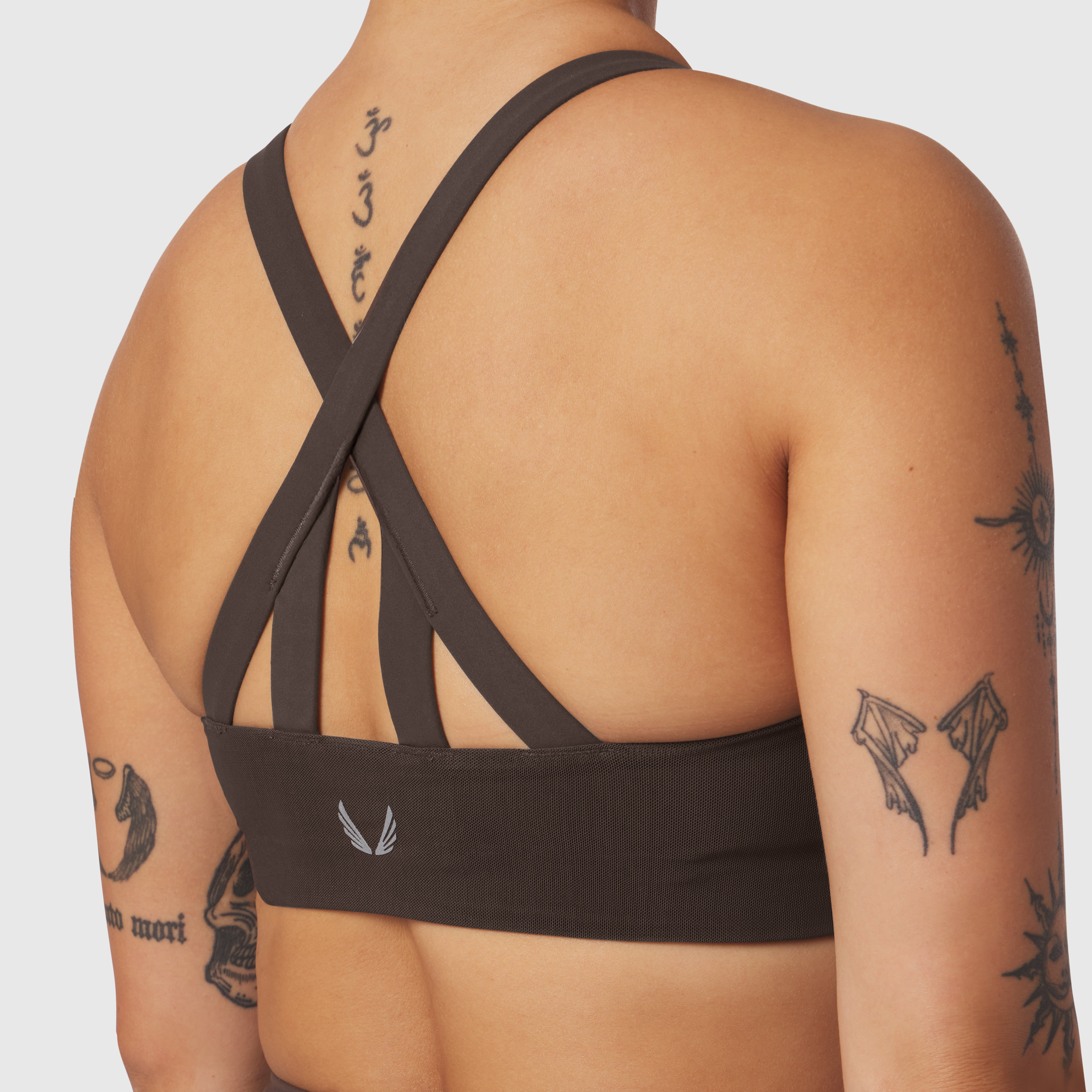ASRV LYCRA® Hybrid Sports Bra - Dark Earth