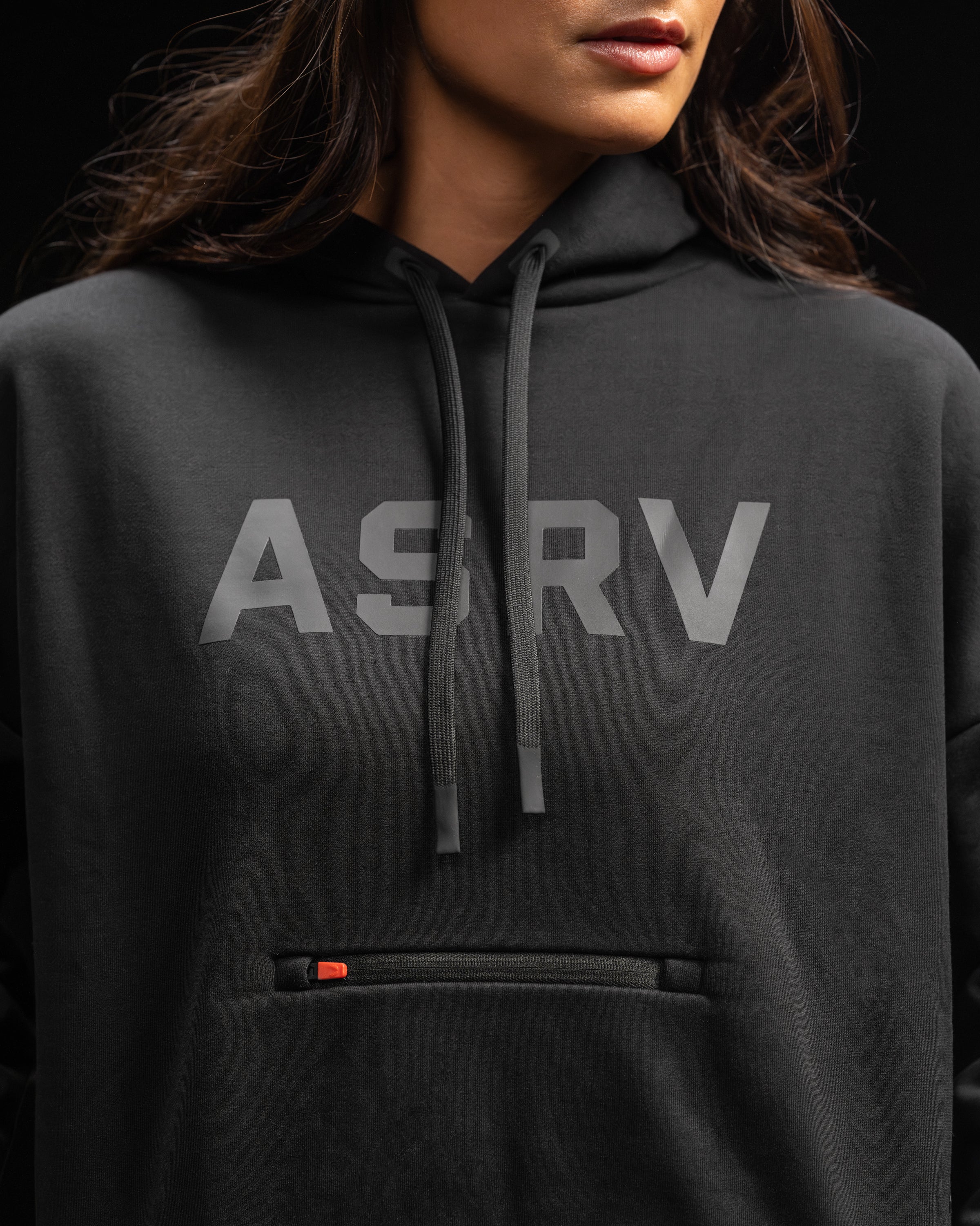 ASRV Cropped Pullover Hoodie