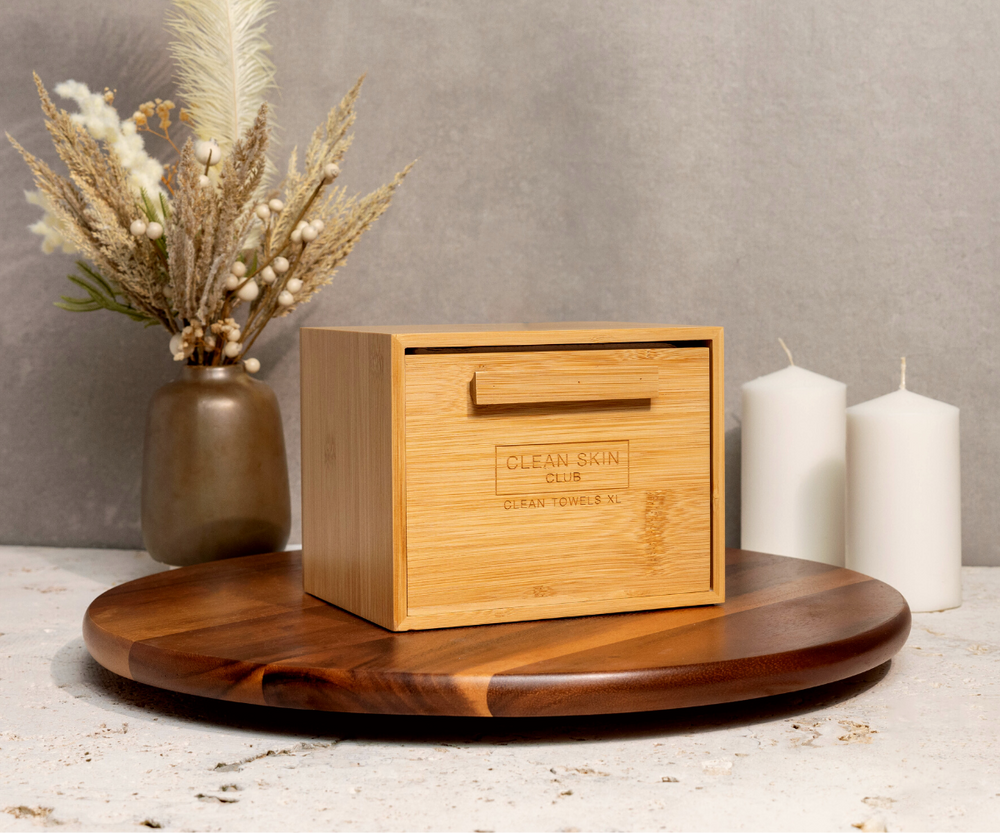 Clean Skin Club Luxe Bamboo Box with Drawer