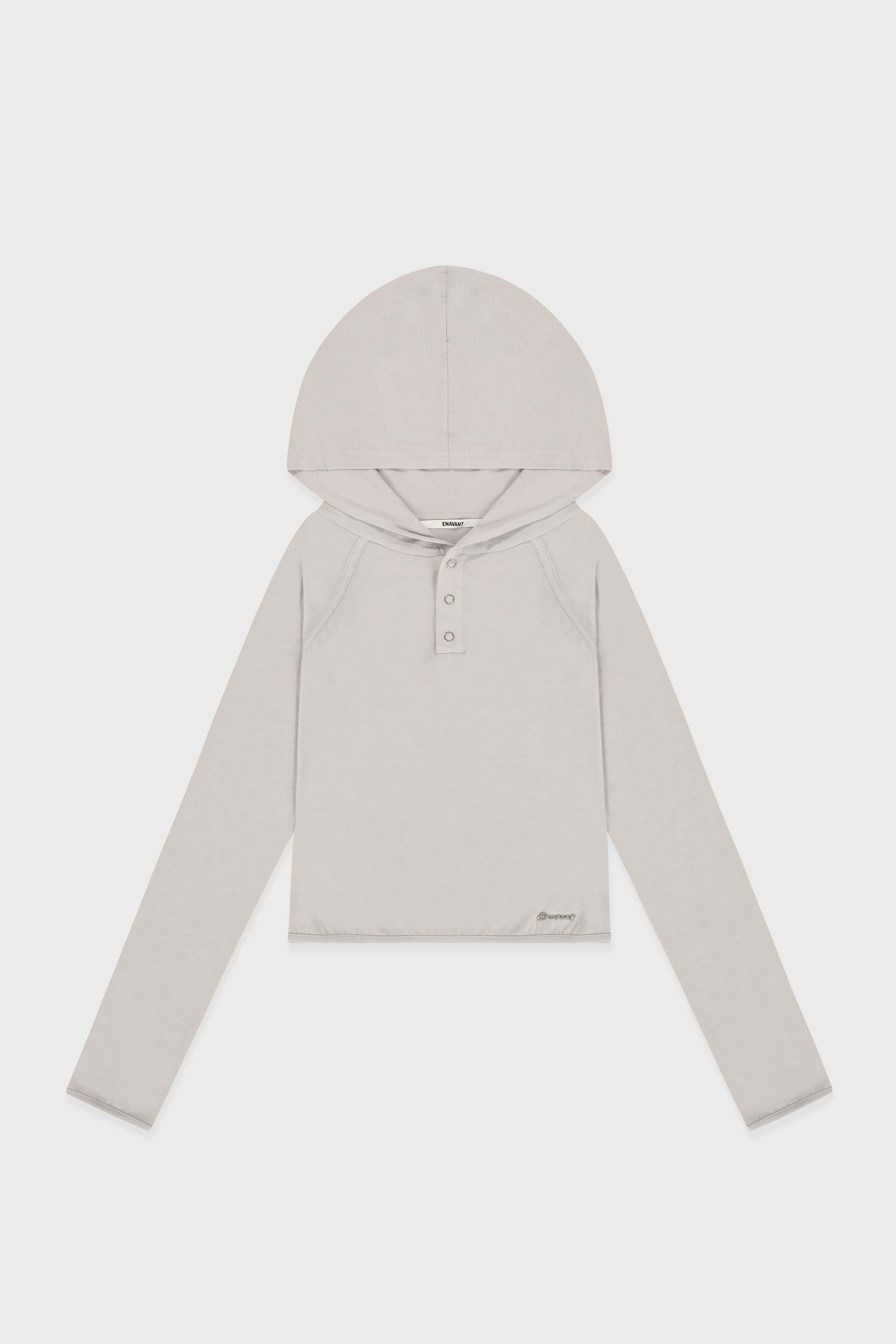 ENVT Button Hoodie Top