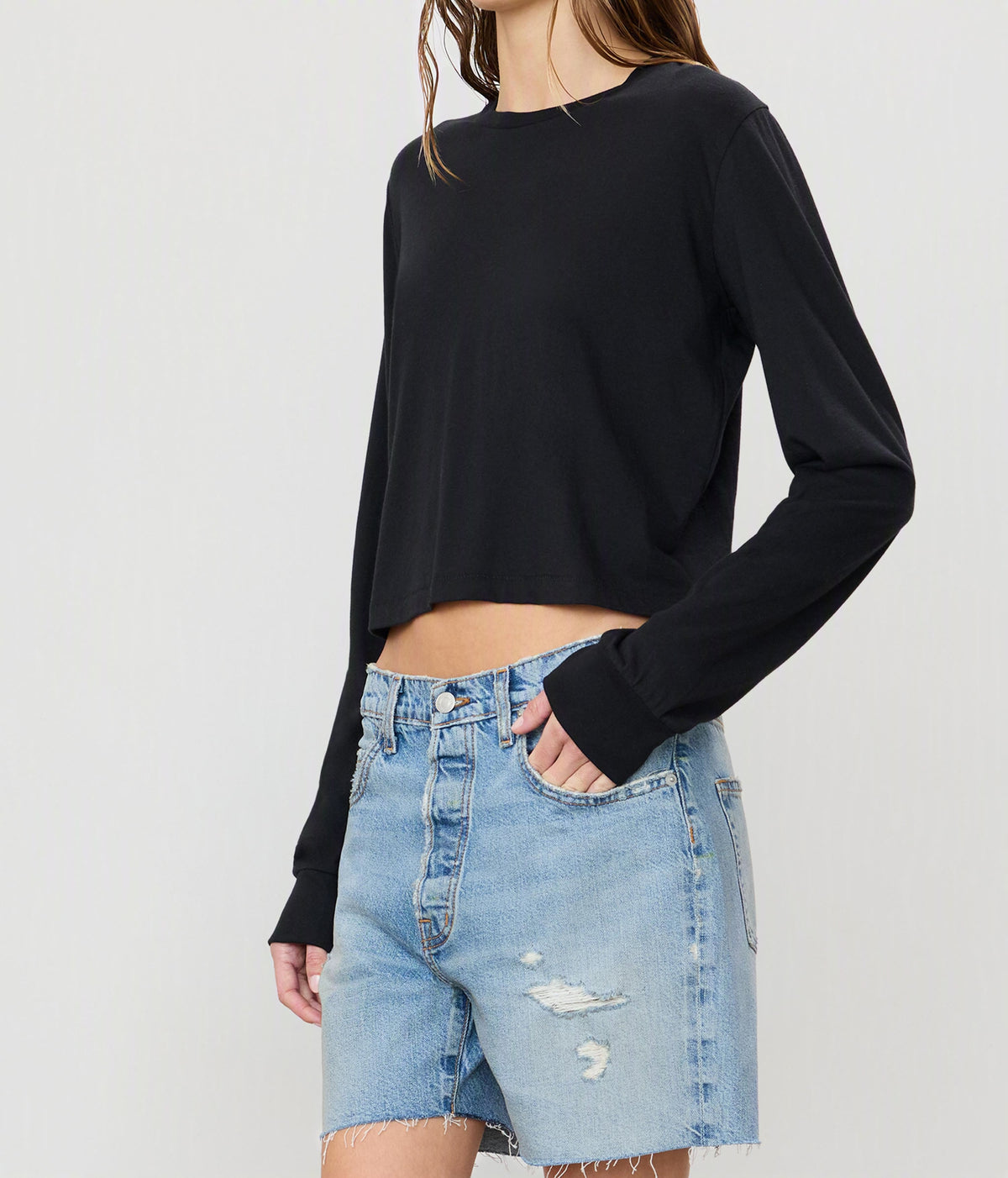 Eterne Long Sleeve Boxy Tee