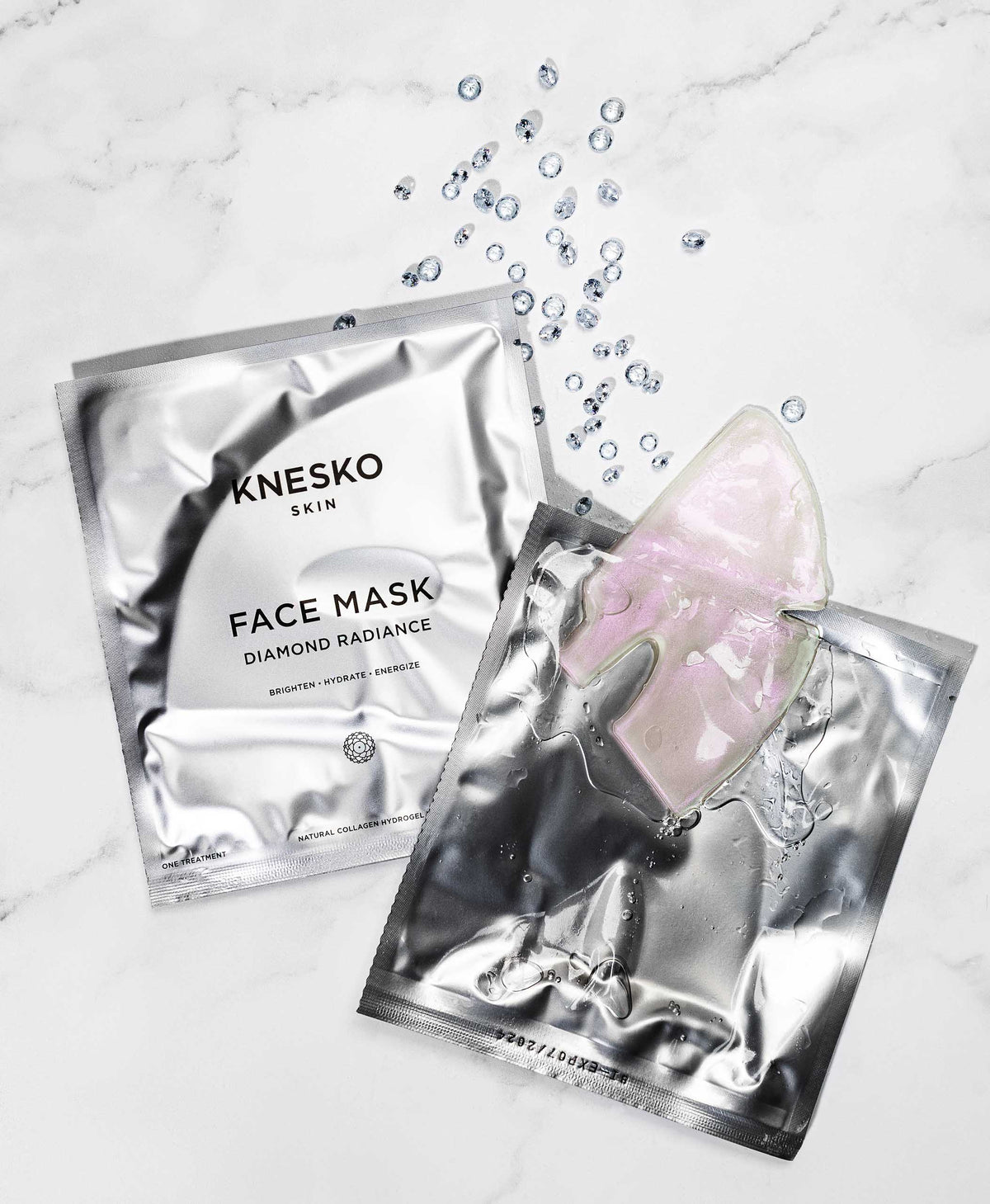 Diamond Radiance Collagen Mask & White Jade Gemstone Roller Discovery –  KNESKO