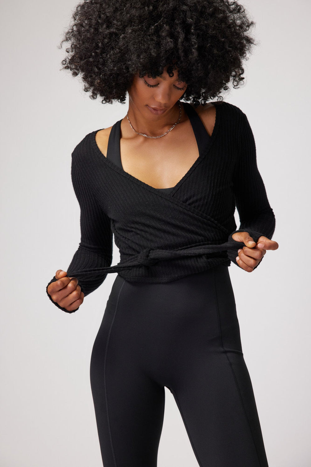 Harmony Rib Wrap Sweater