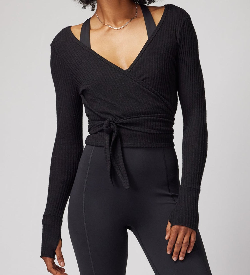 Harmony Rib Wrap Sweater