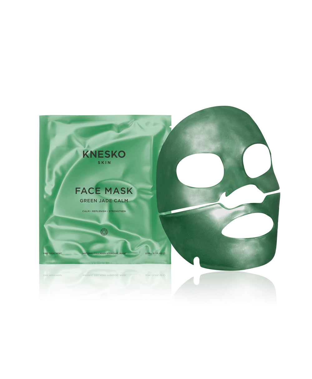 Green Jade Calm Collagen Mask & Green Jade Gemstone Roller Discovery Kit