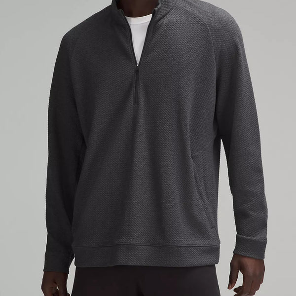 Lululemon Textured Double-Knit Cotton Half Zip – The Shop at Equinox
