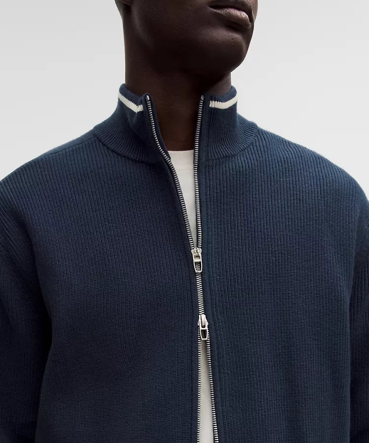 Lululemon Cotton-Blend Knit Full-Zip Sweater – The Shop at Equinox