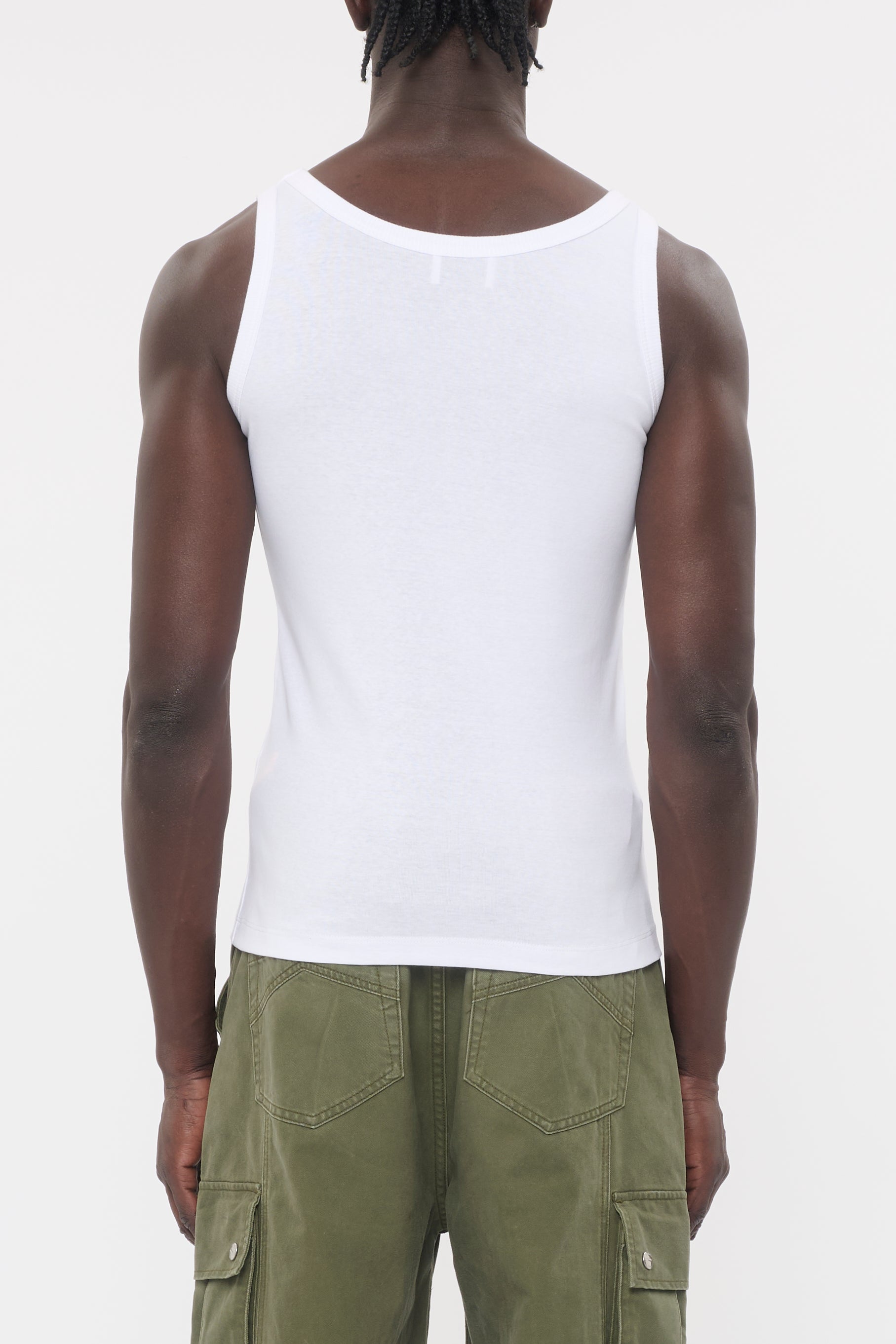 Rhude Logo Ribbed Tank Top