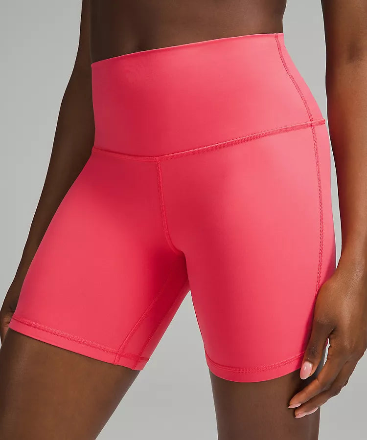 Coral lululemon shorts on sale